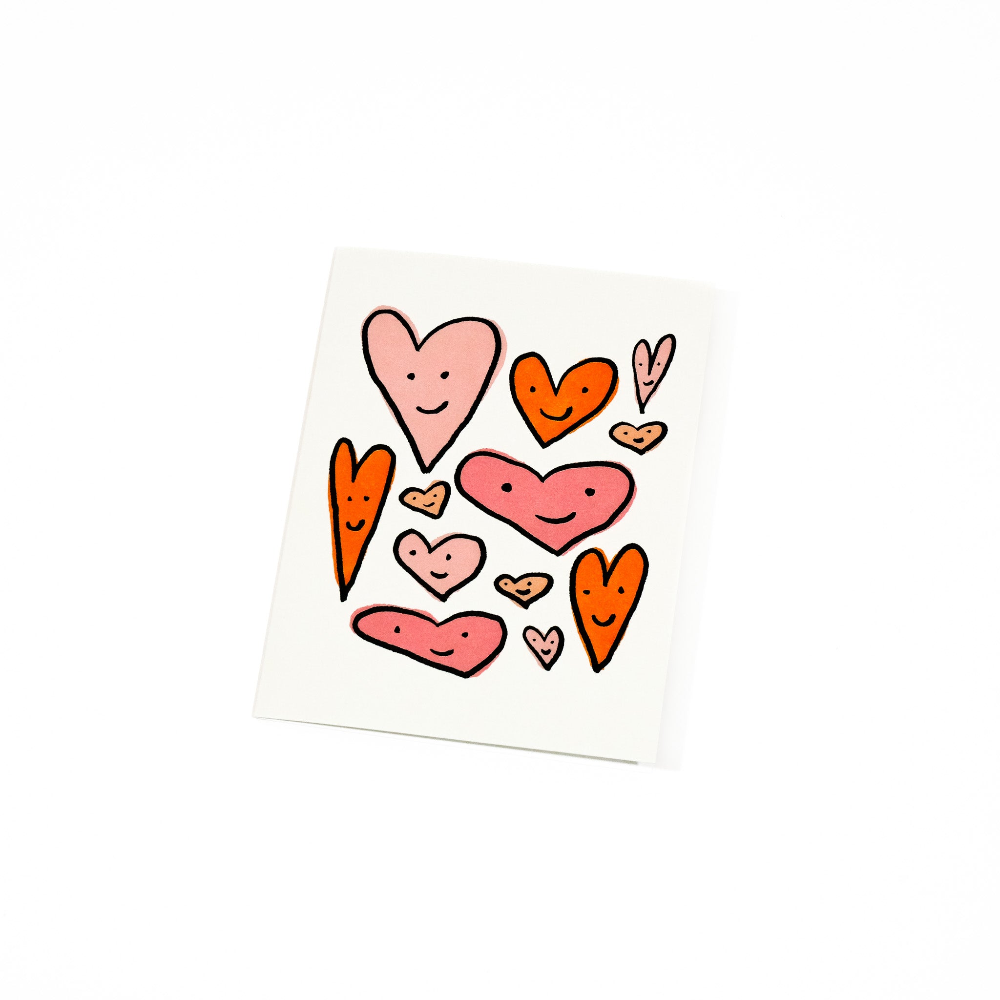 happy hearts greeting card