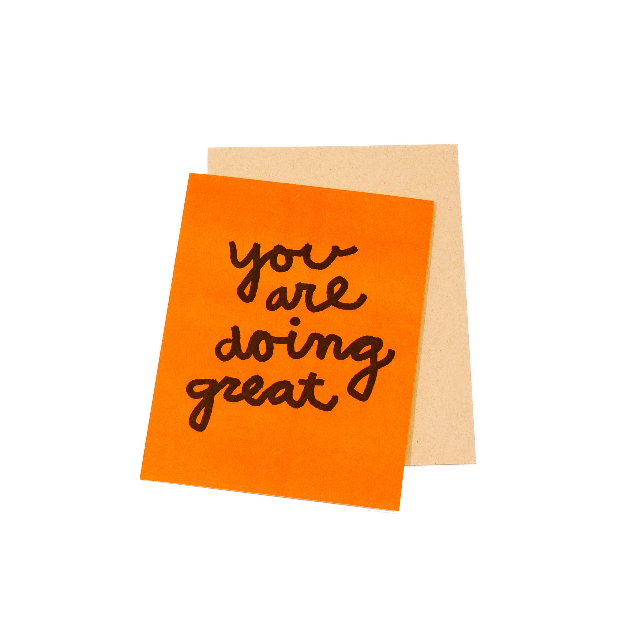 you are doing great greeting card
