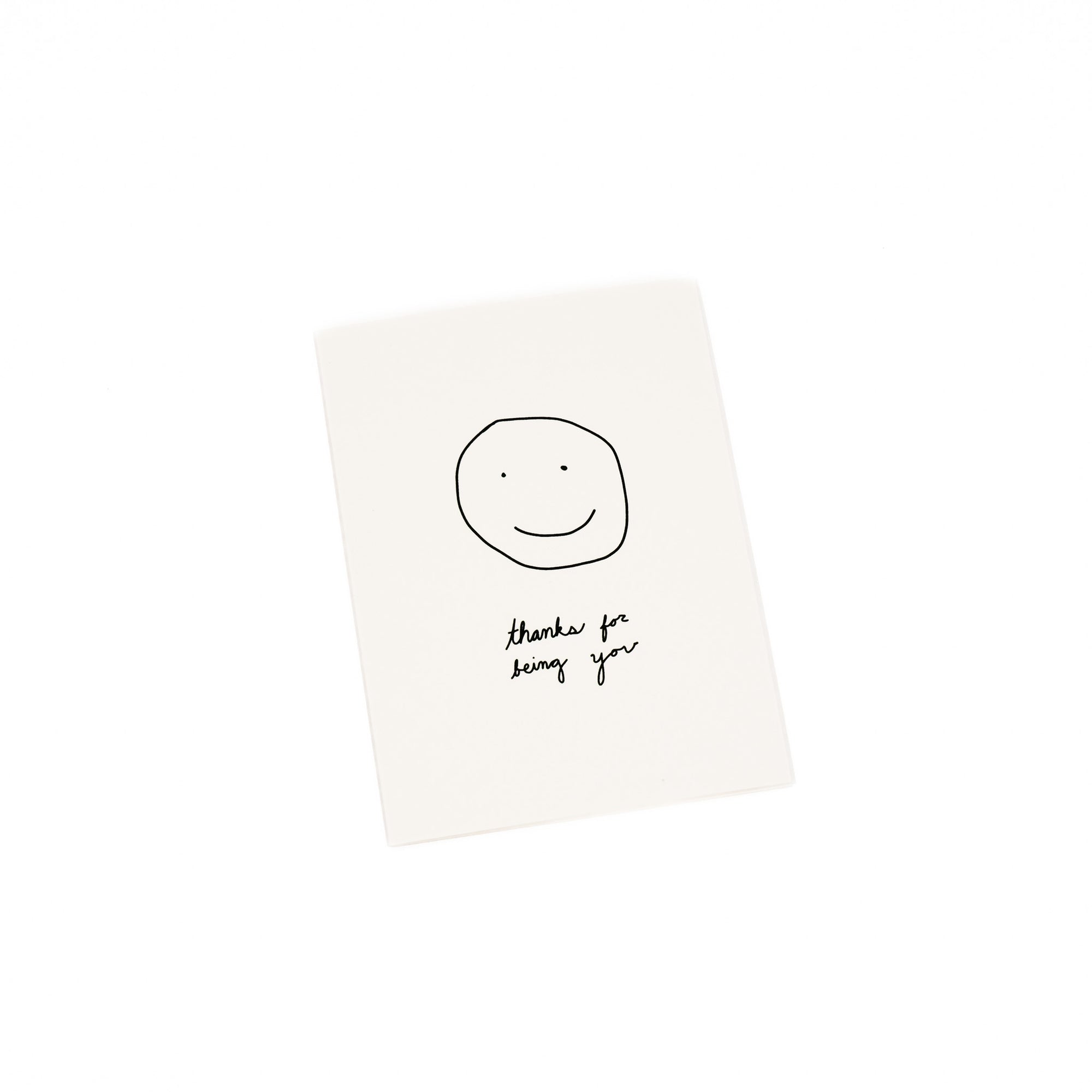 thanks for being you greeting card