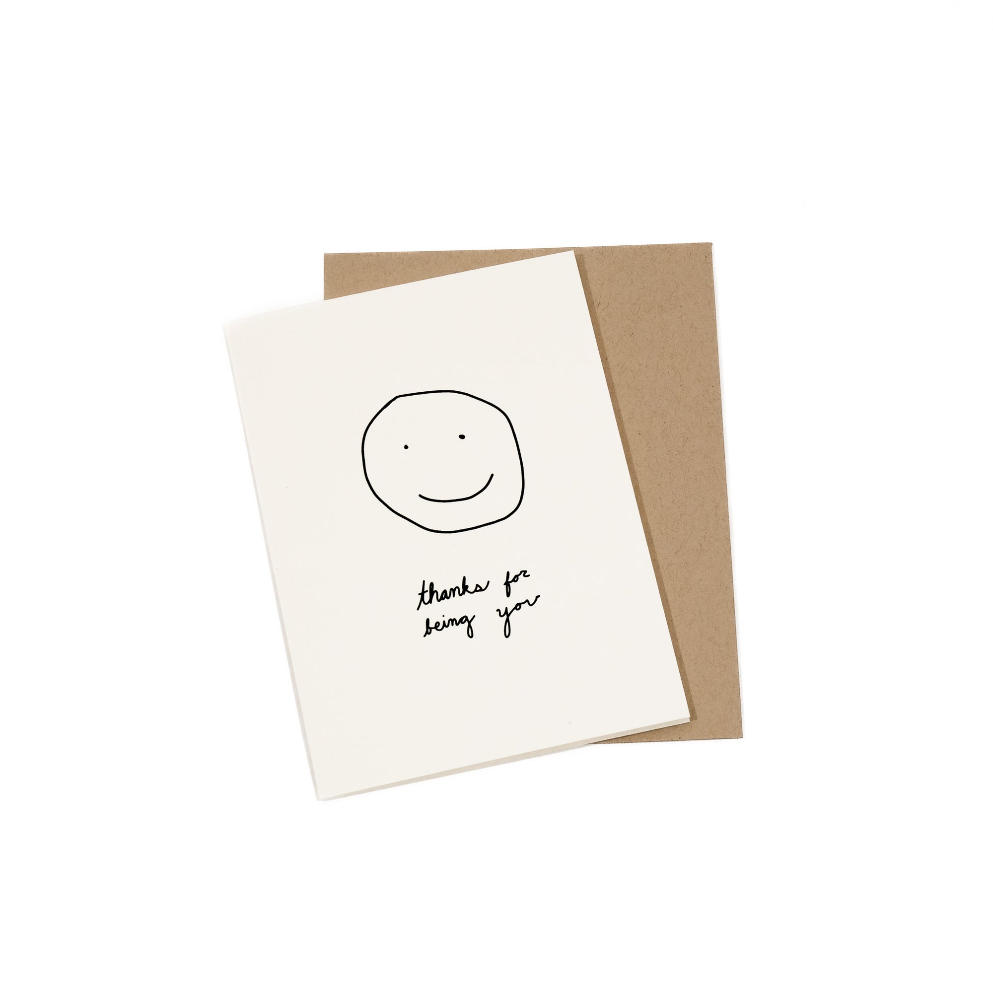 thanks for being you greeting card
