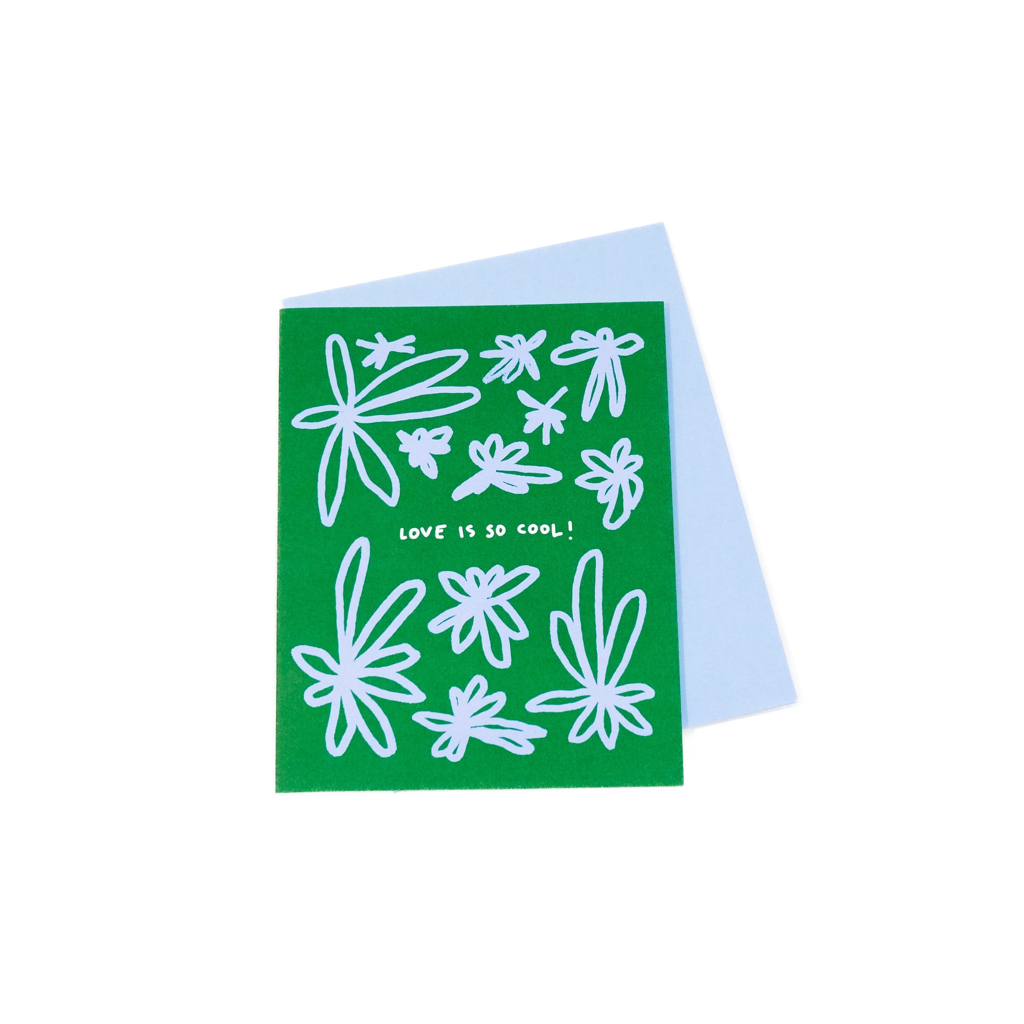 love is so cool greeting card