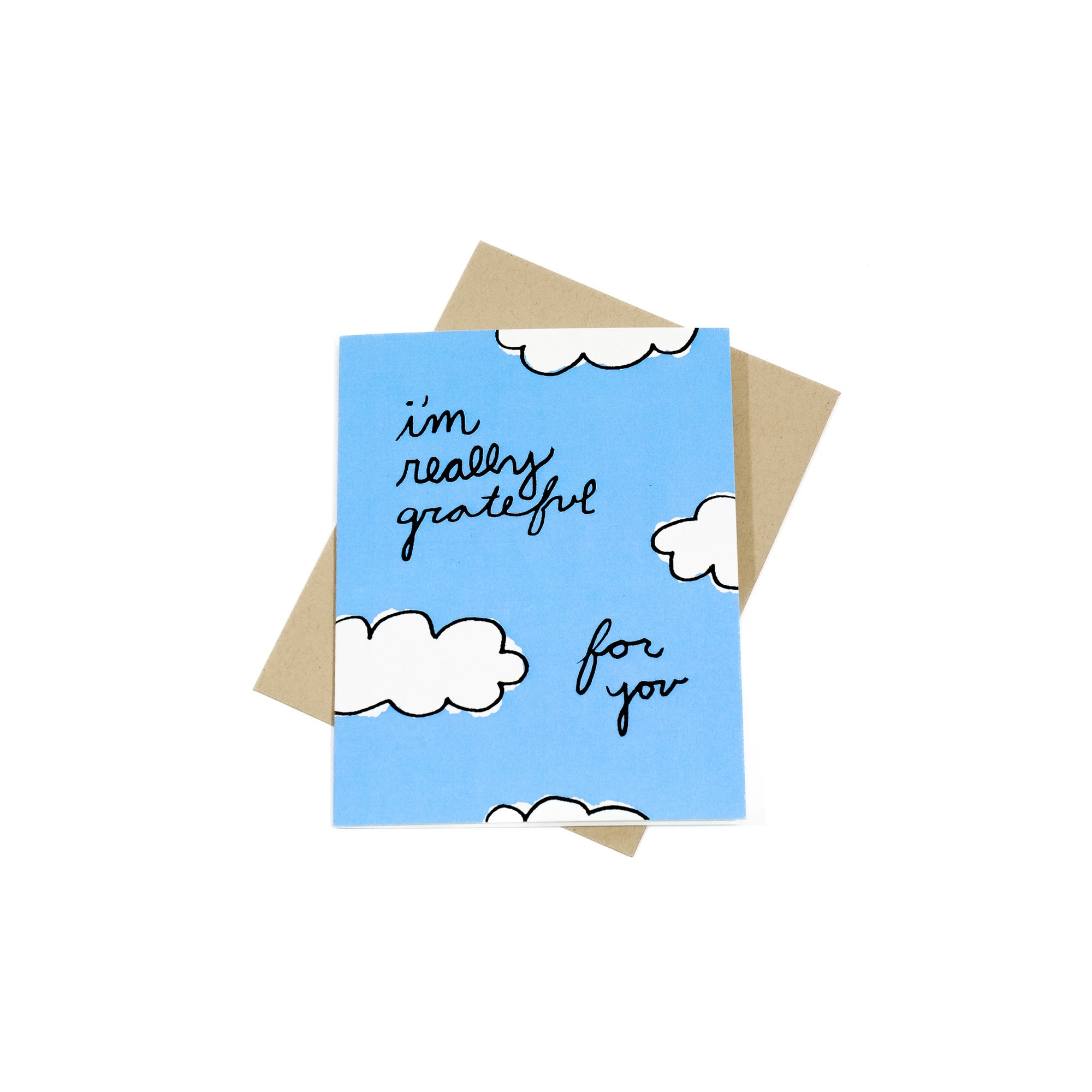 i'm really grateful for you greeting card