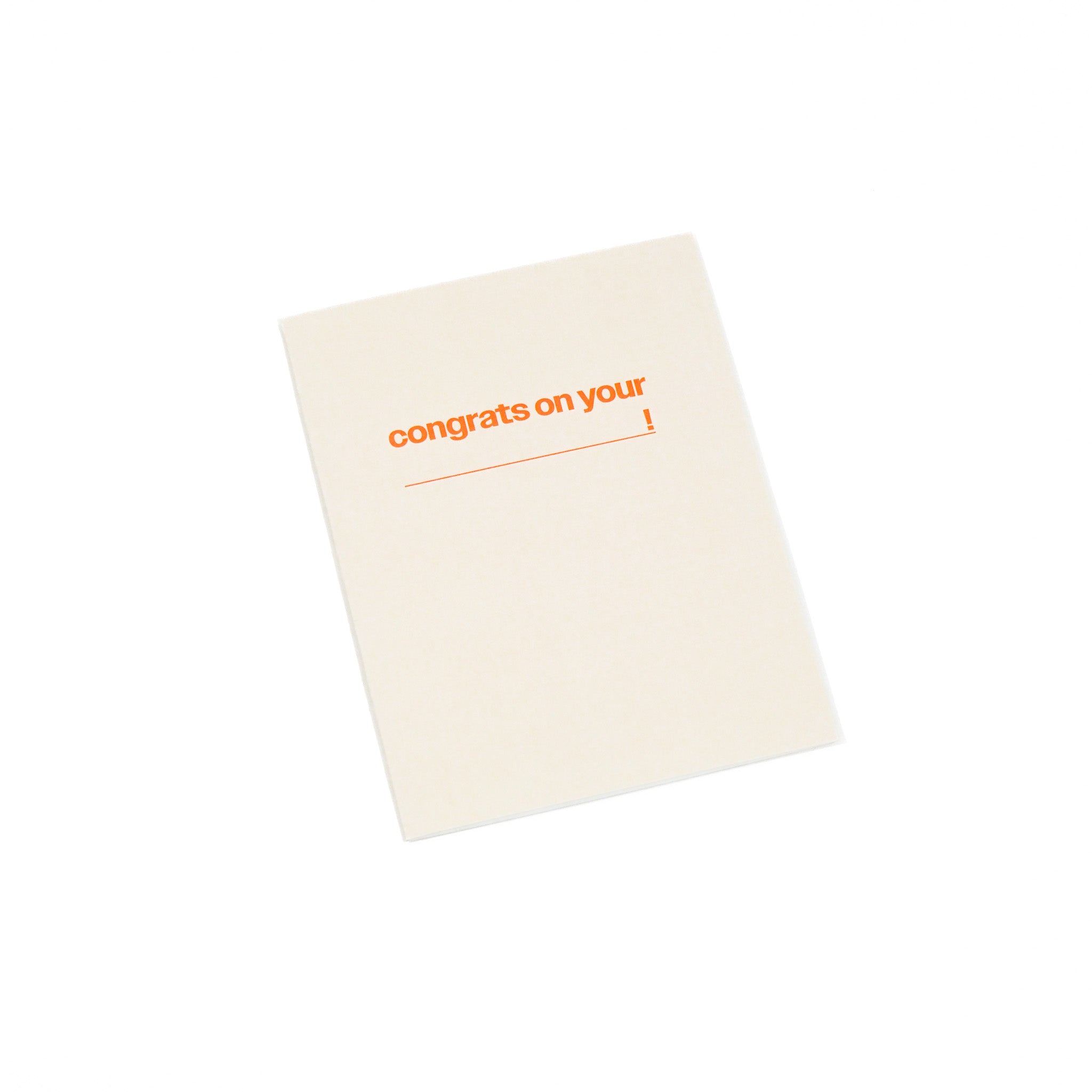 congrats on your (blank) greeting card