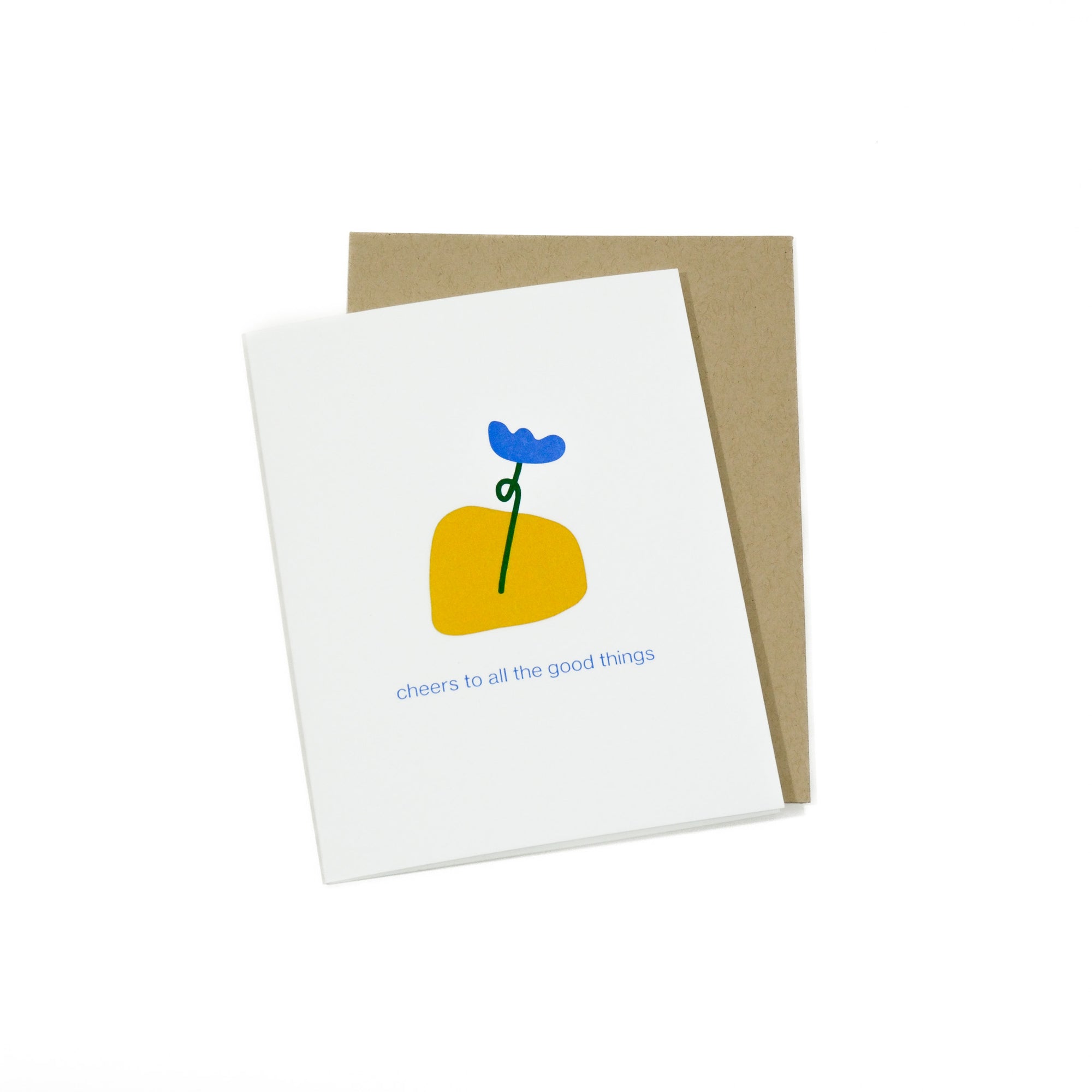cheers to all the good things greeting card