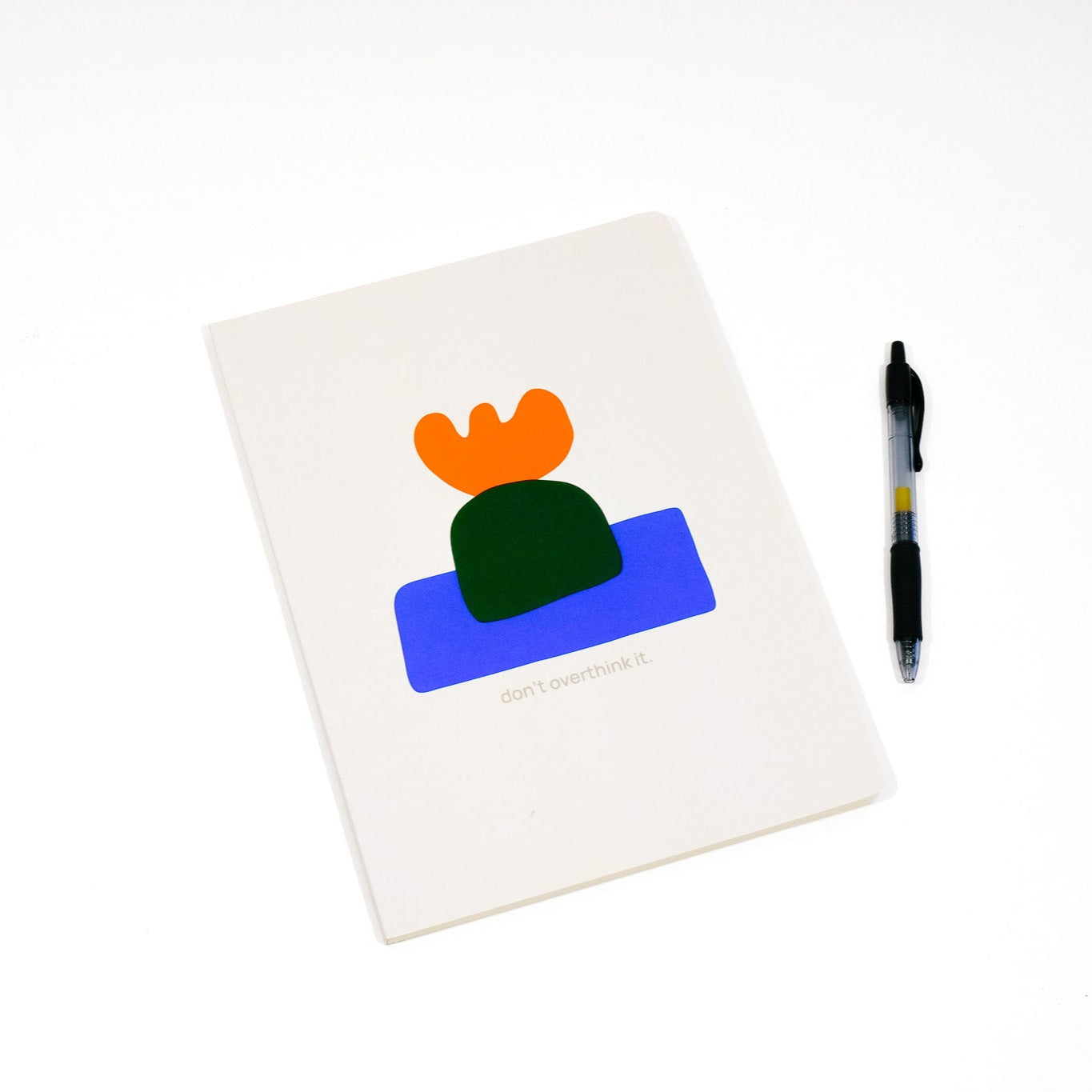 don't overthink it notebook