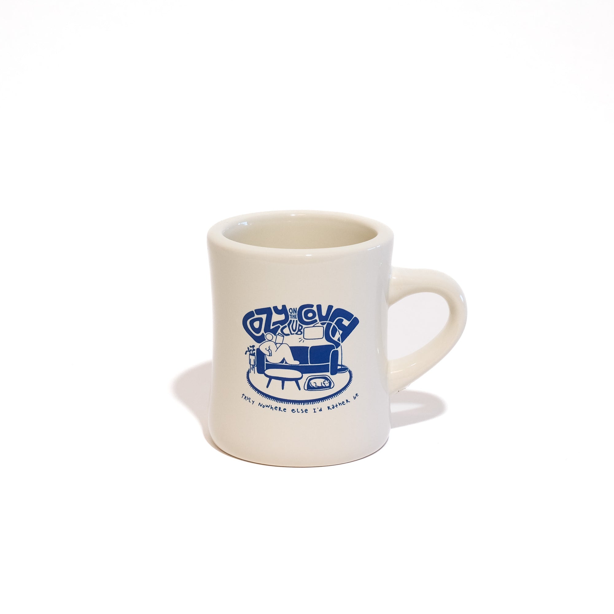 cozy on the couch club - diner mug