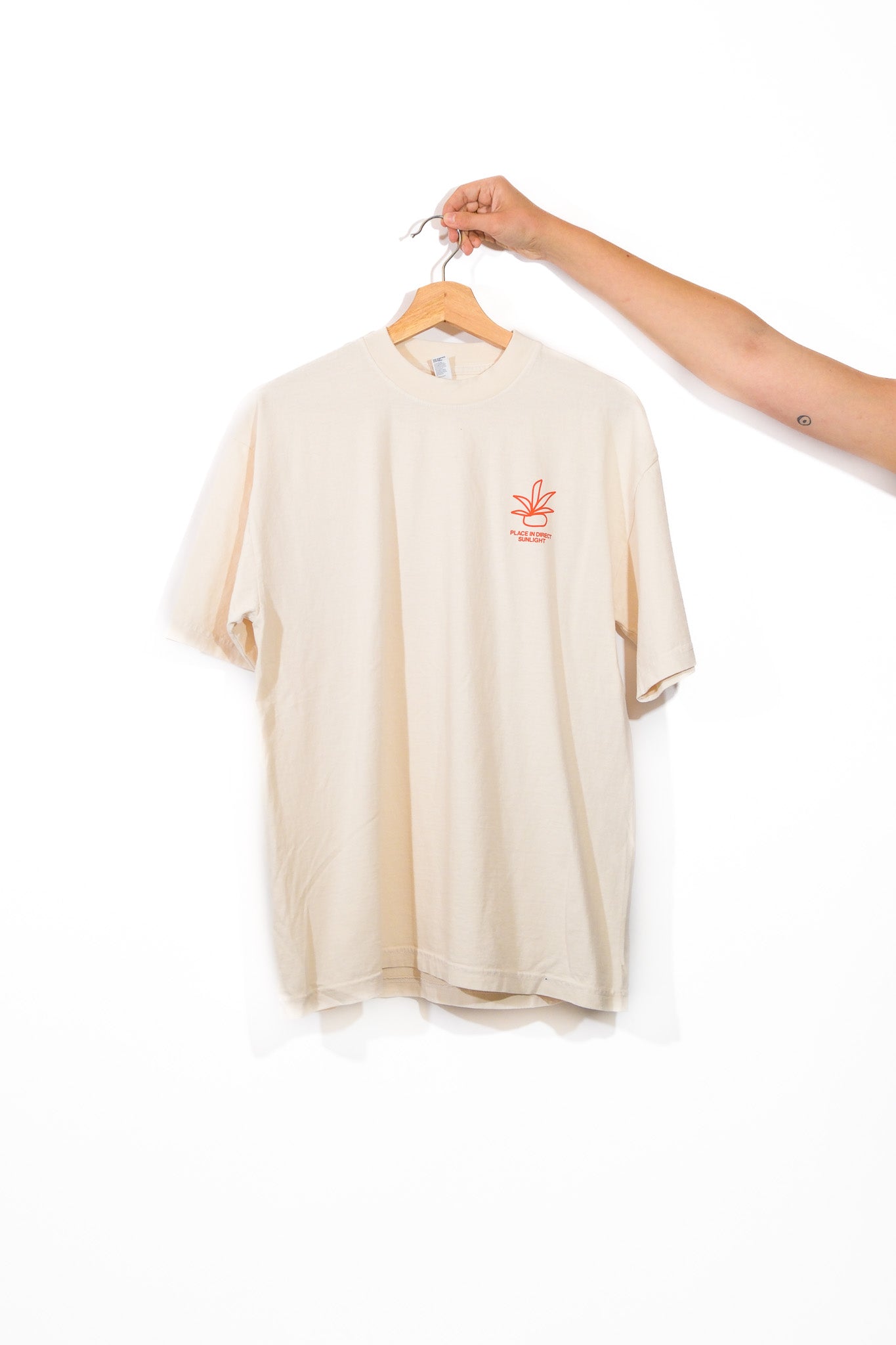 place in direct sunlight - t-shirt