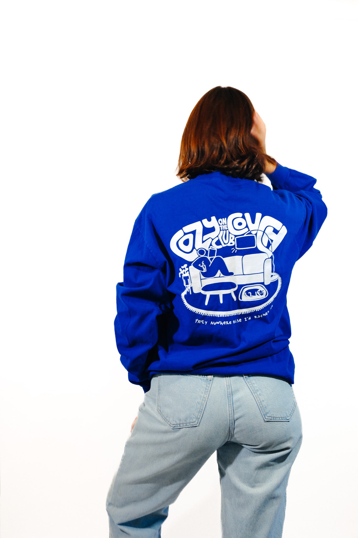 cozy on the couch club - long sleeve