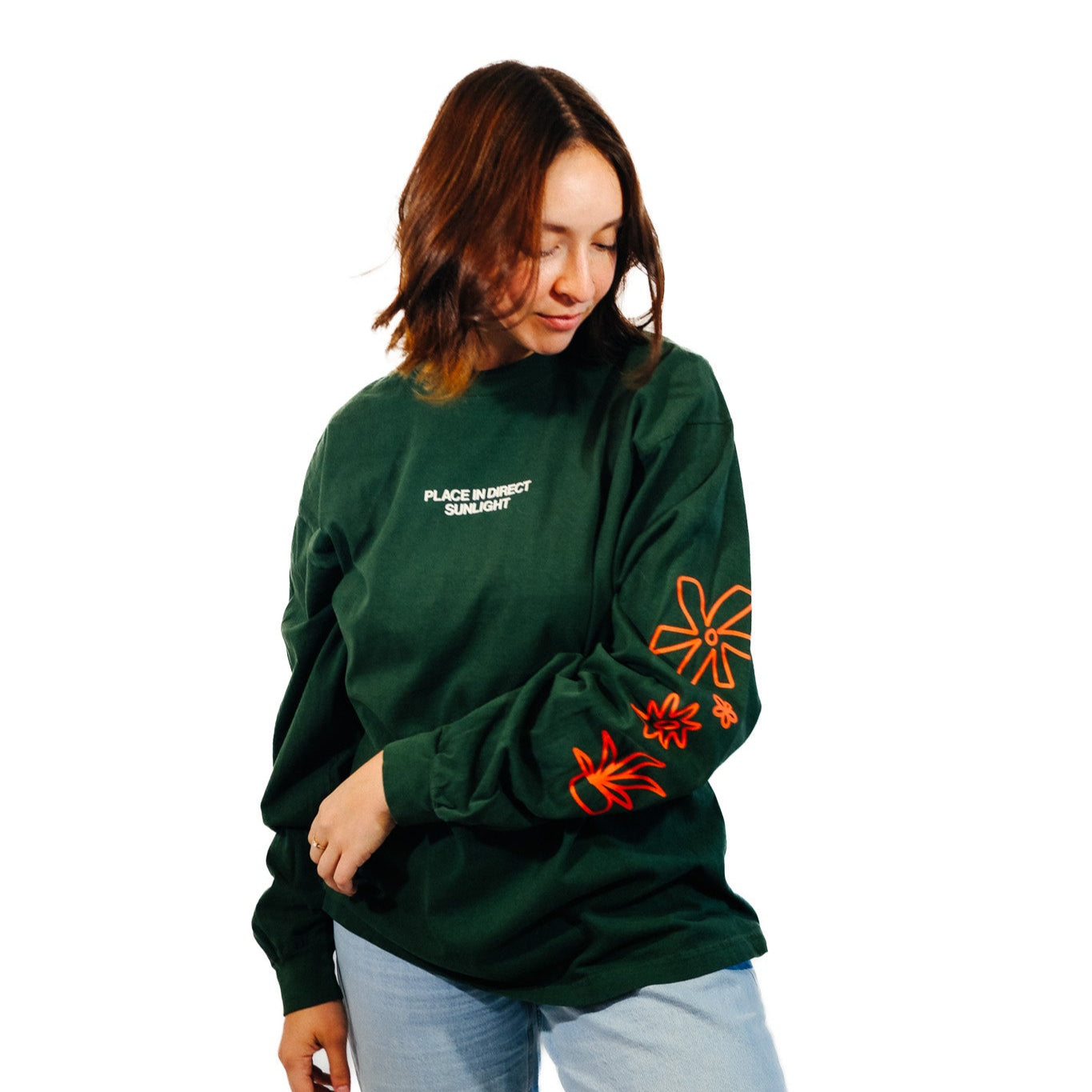 place in direct sunlight - long sleeve