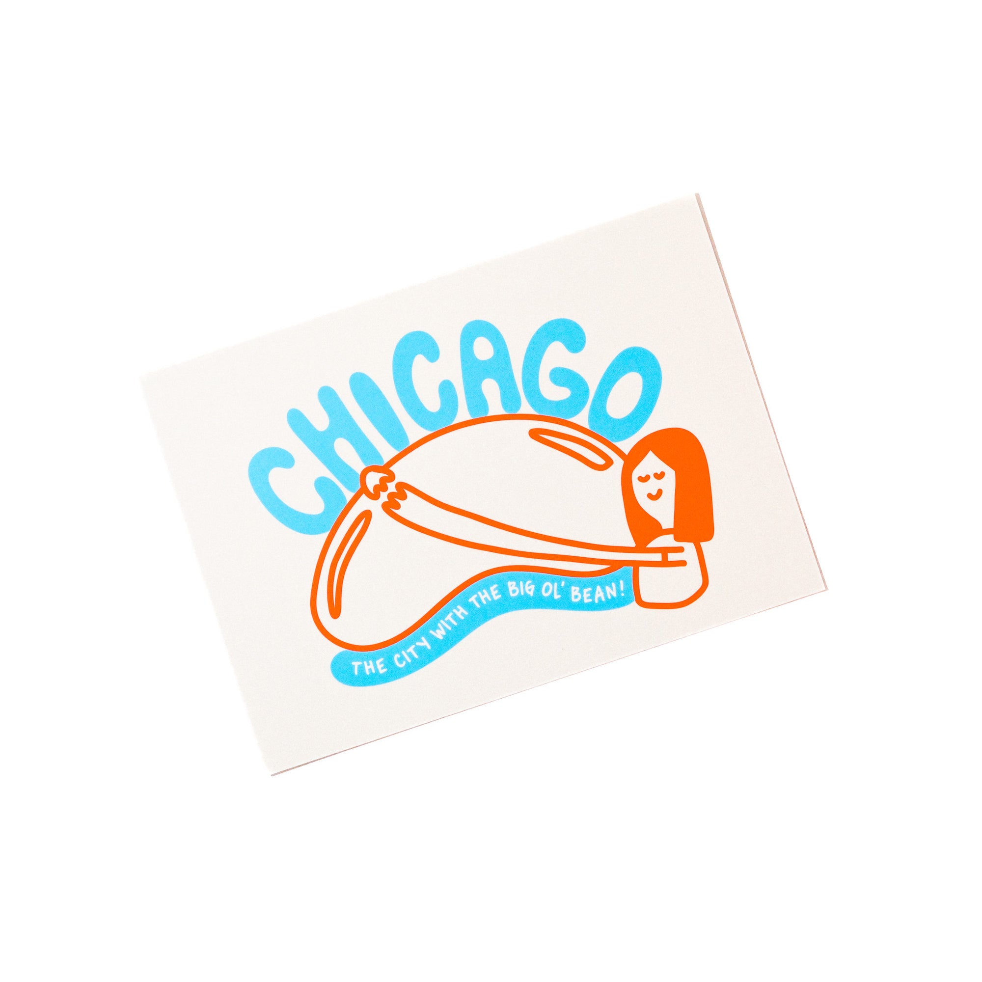 chicago bean postcard print