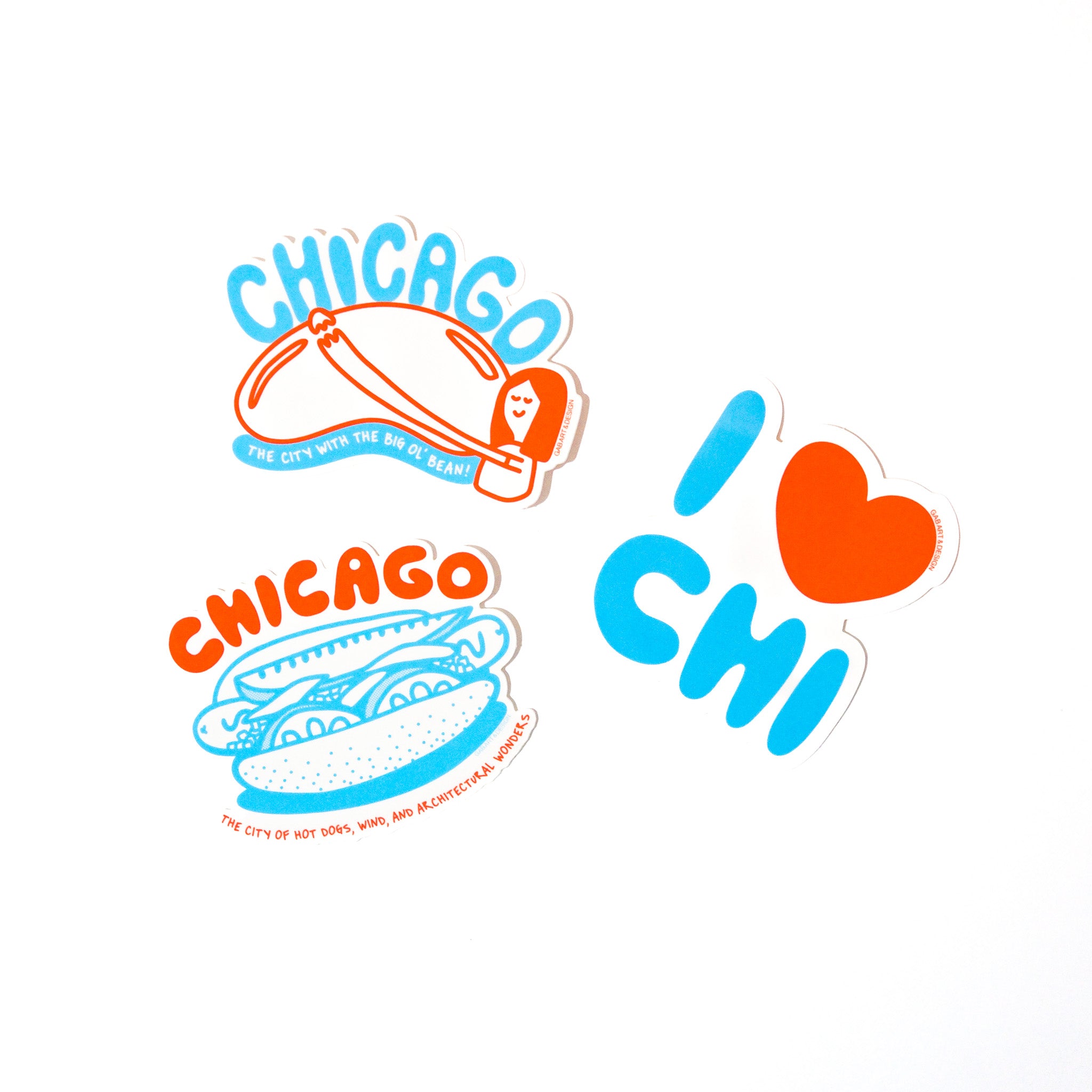 chicago hot dog sticker