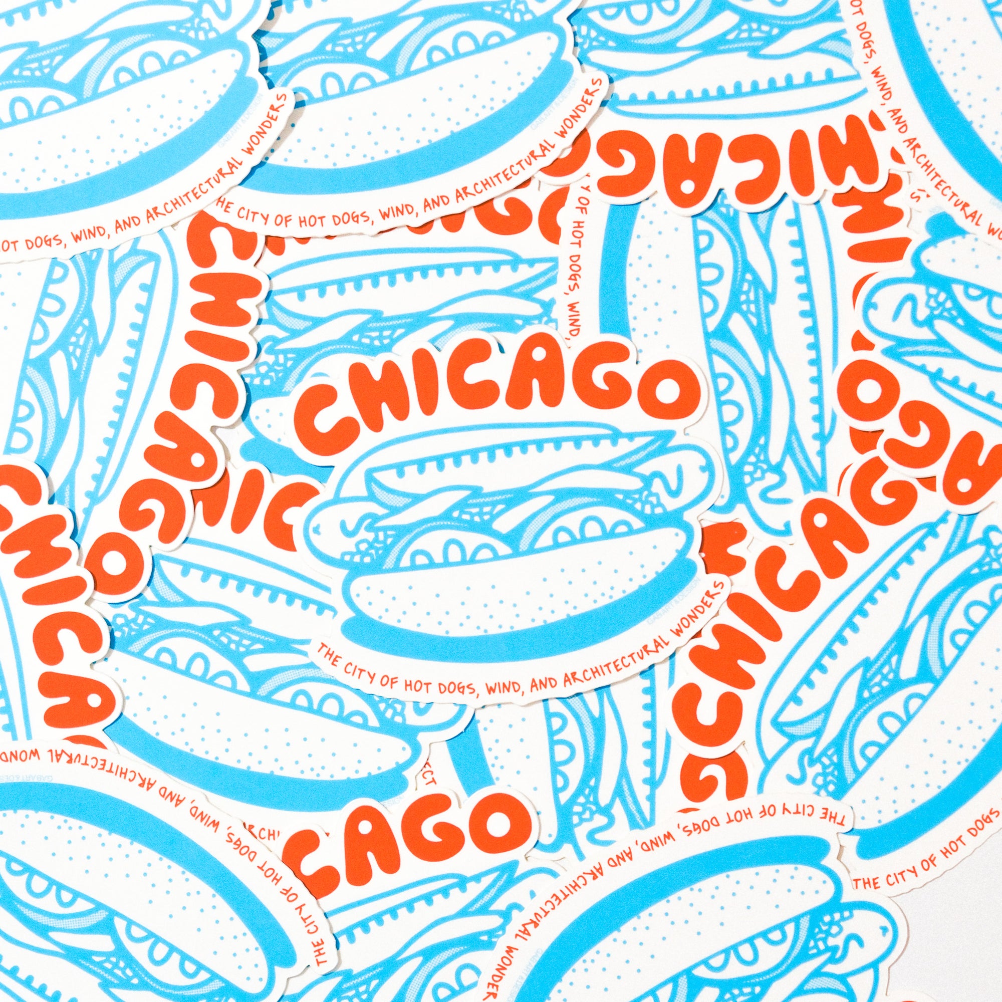 chicago hot dog sticker