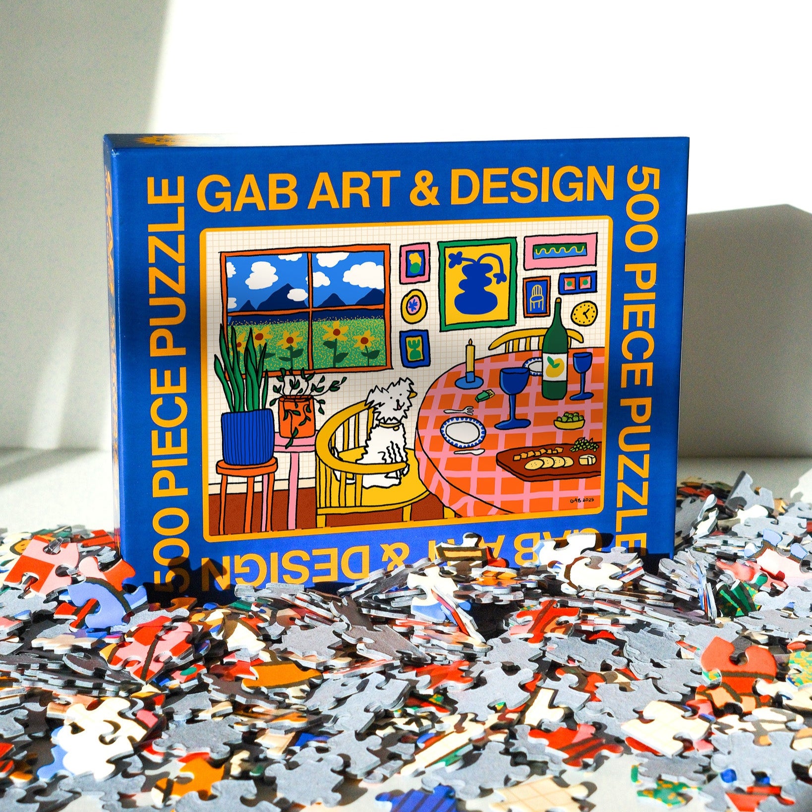 happy home illustrated jigsaw puzzle