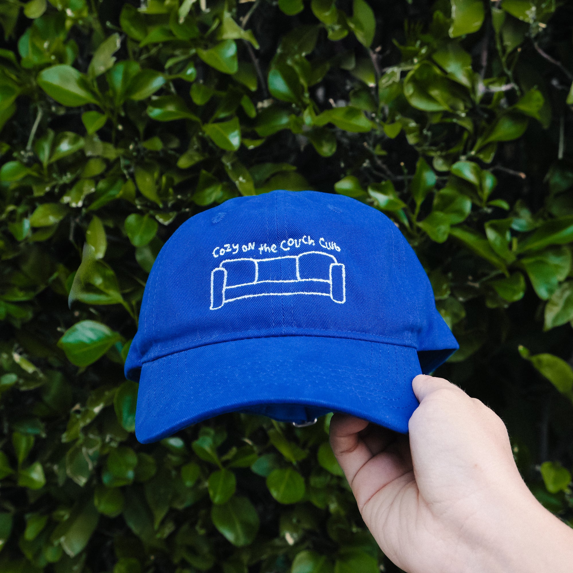 cozy on the couch club hat