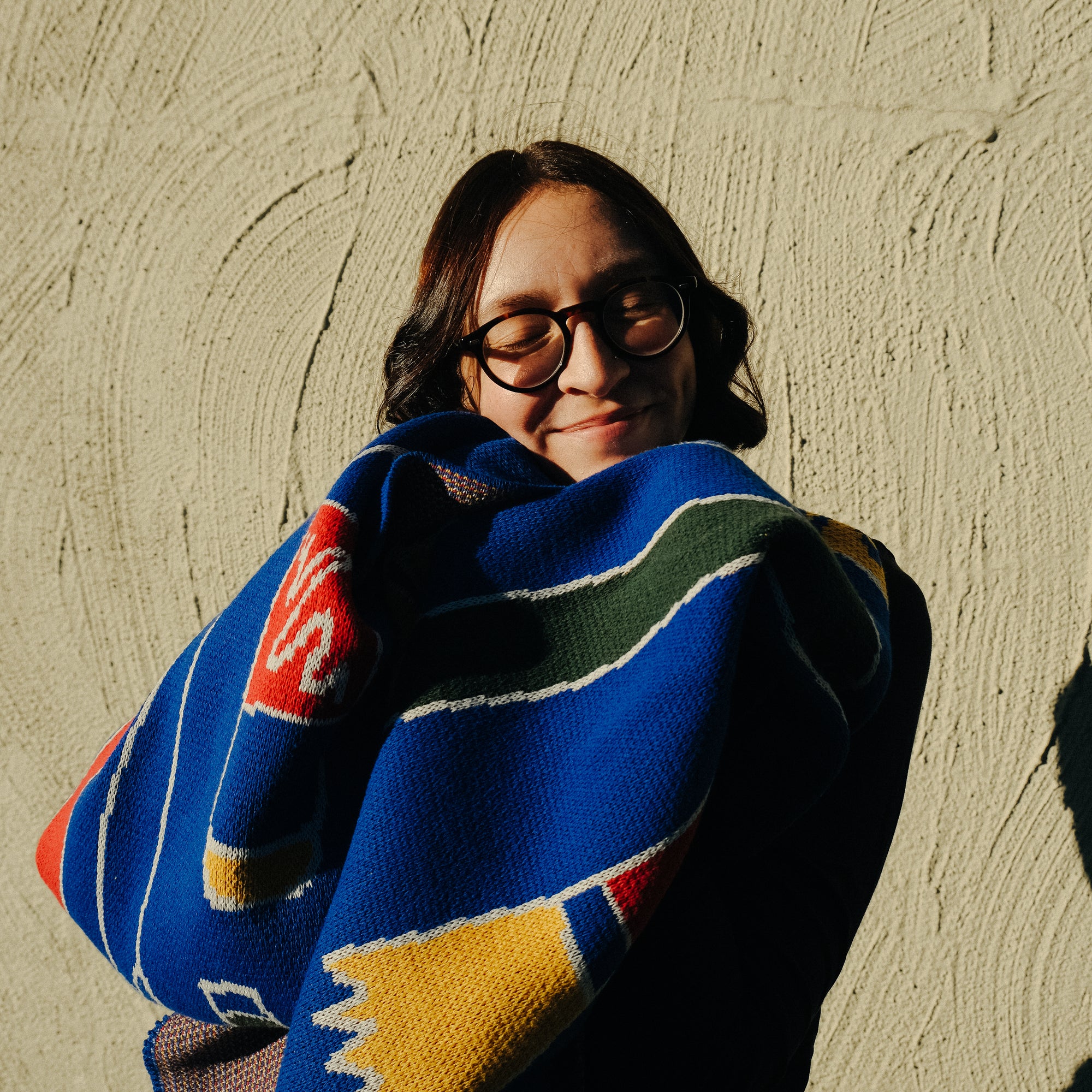 arts & crafts knit blanket