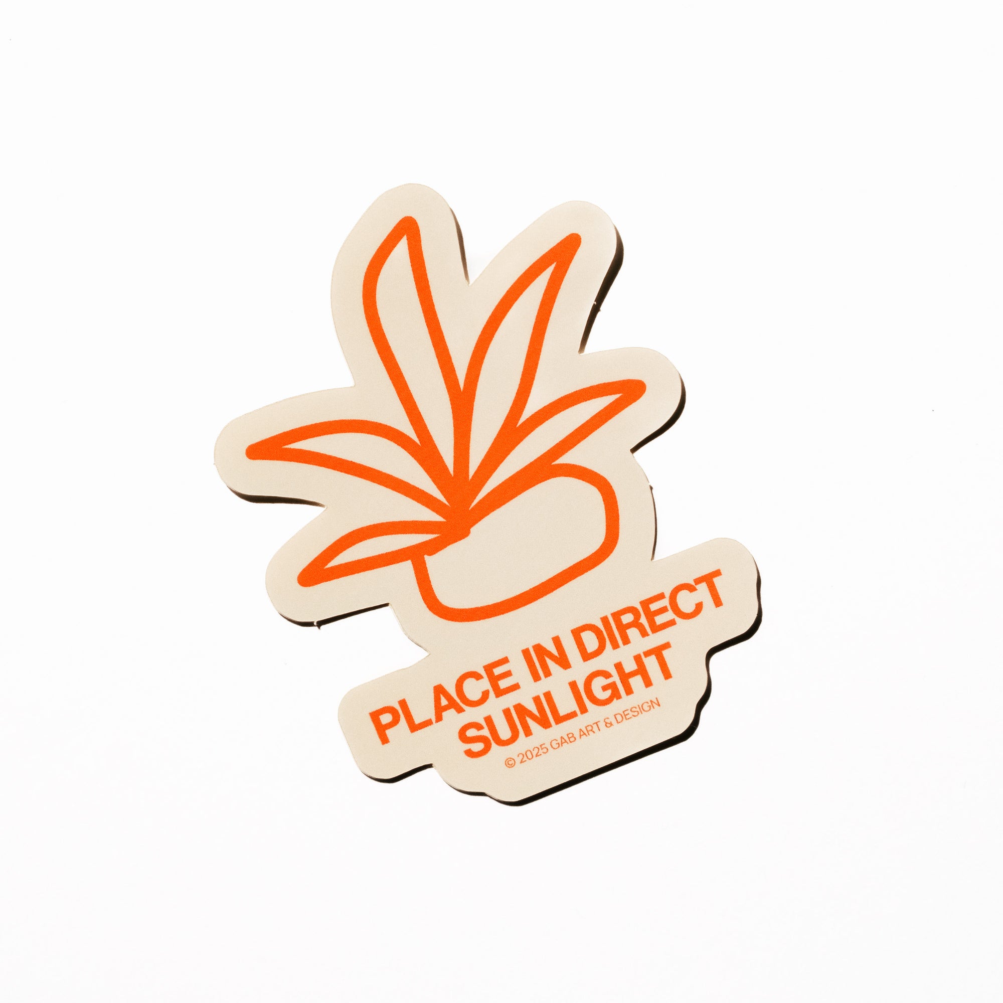 place in direct sunlight sticker