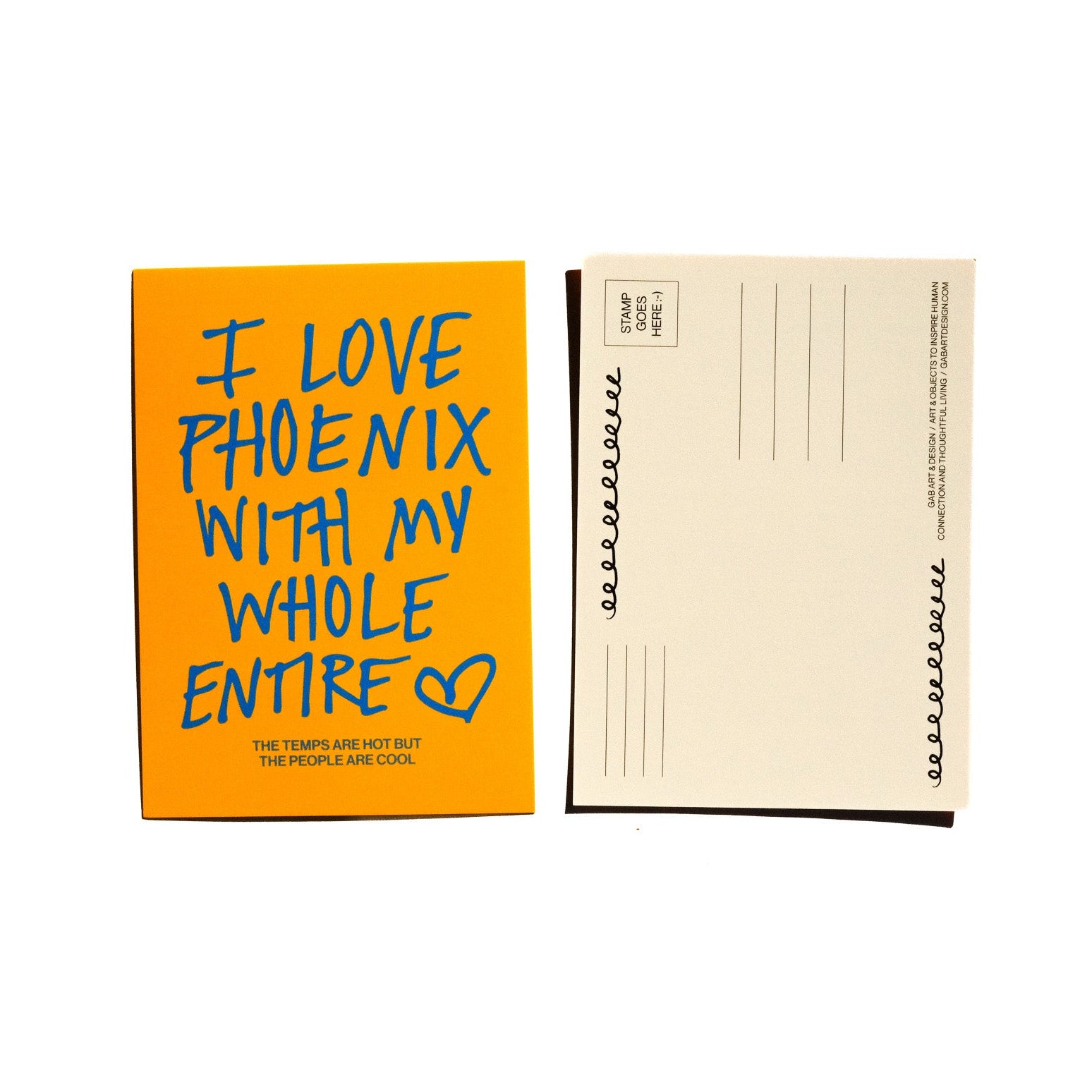 I love phoenix postcard print