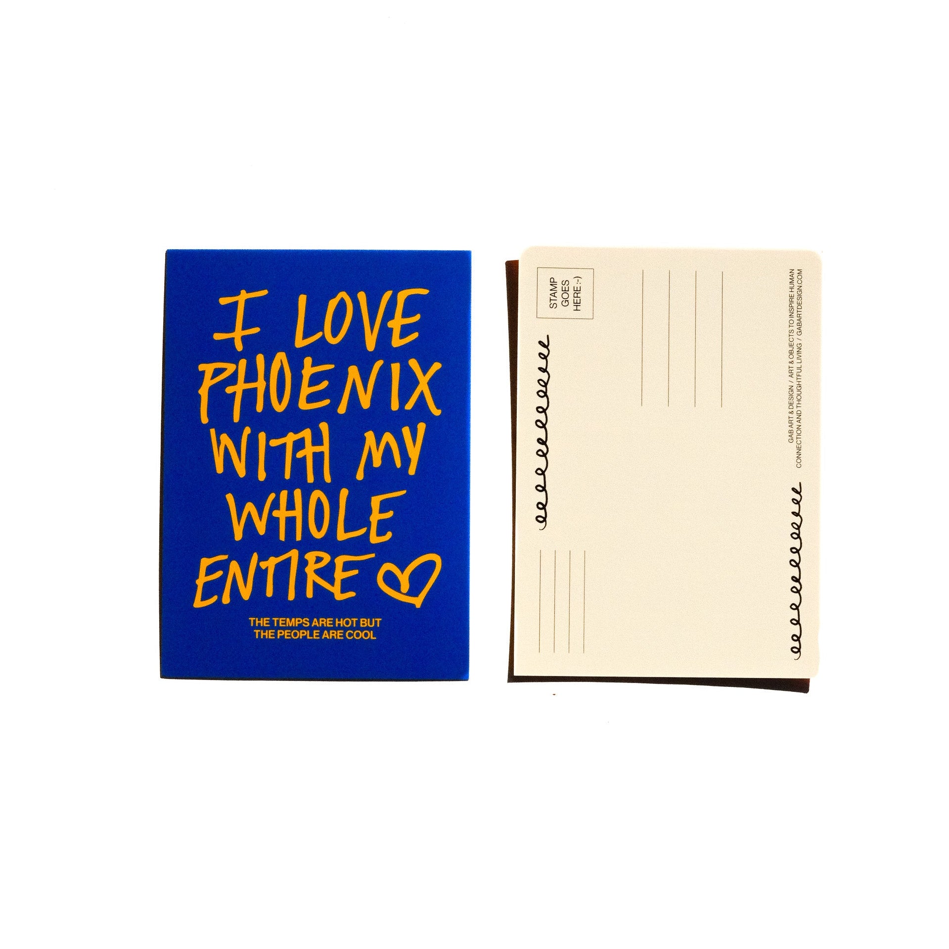 I love phoenix postcard print