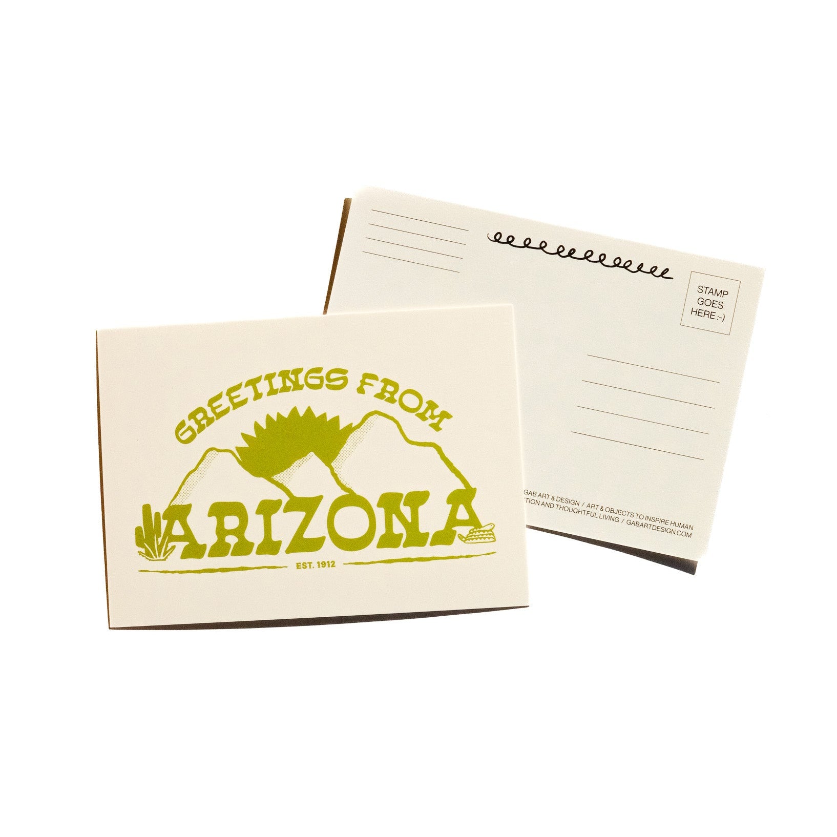 greetings from arizona postcard print