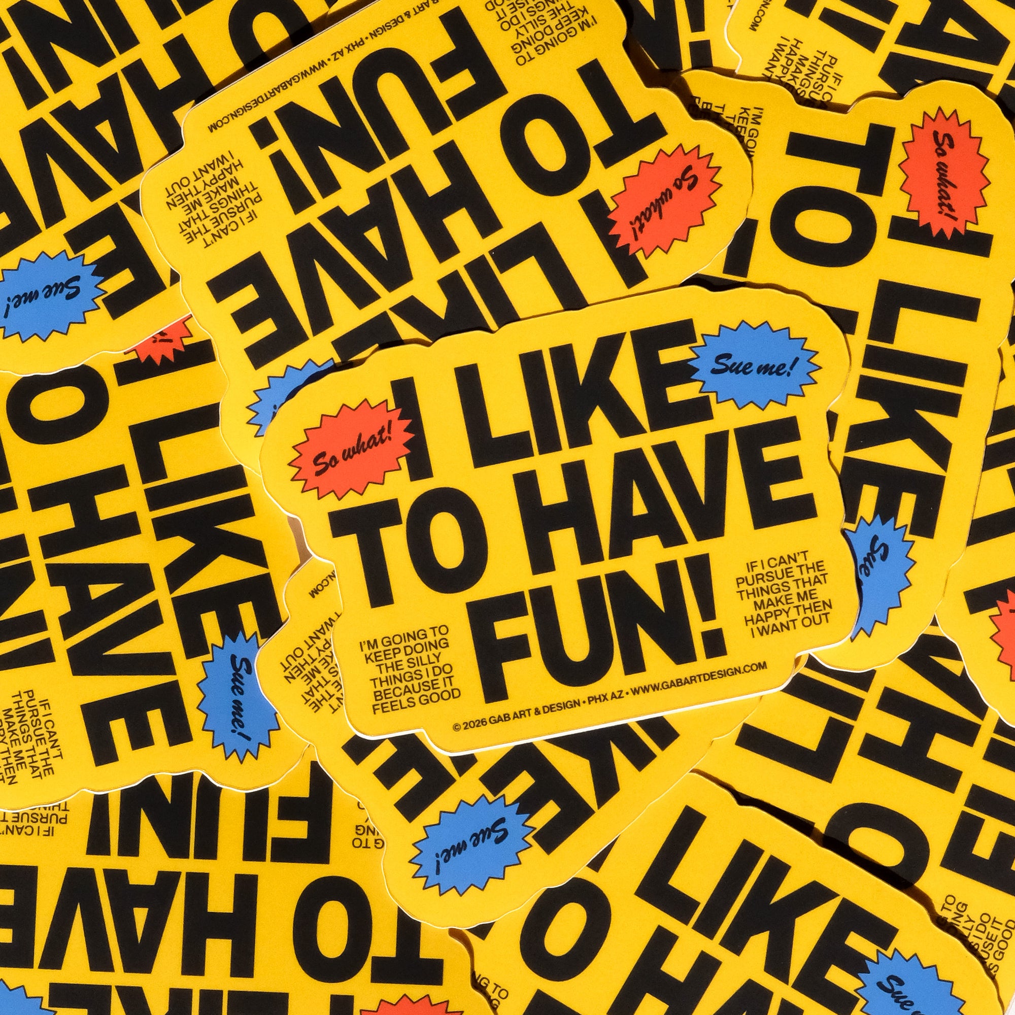 i like to have fun sticker