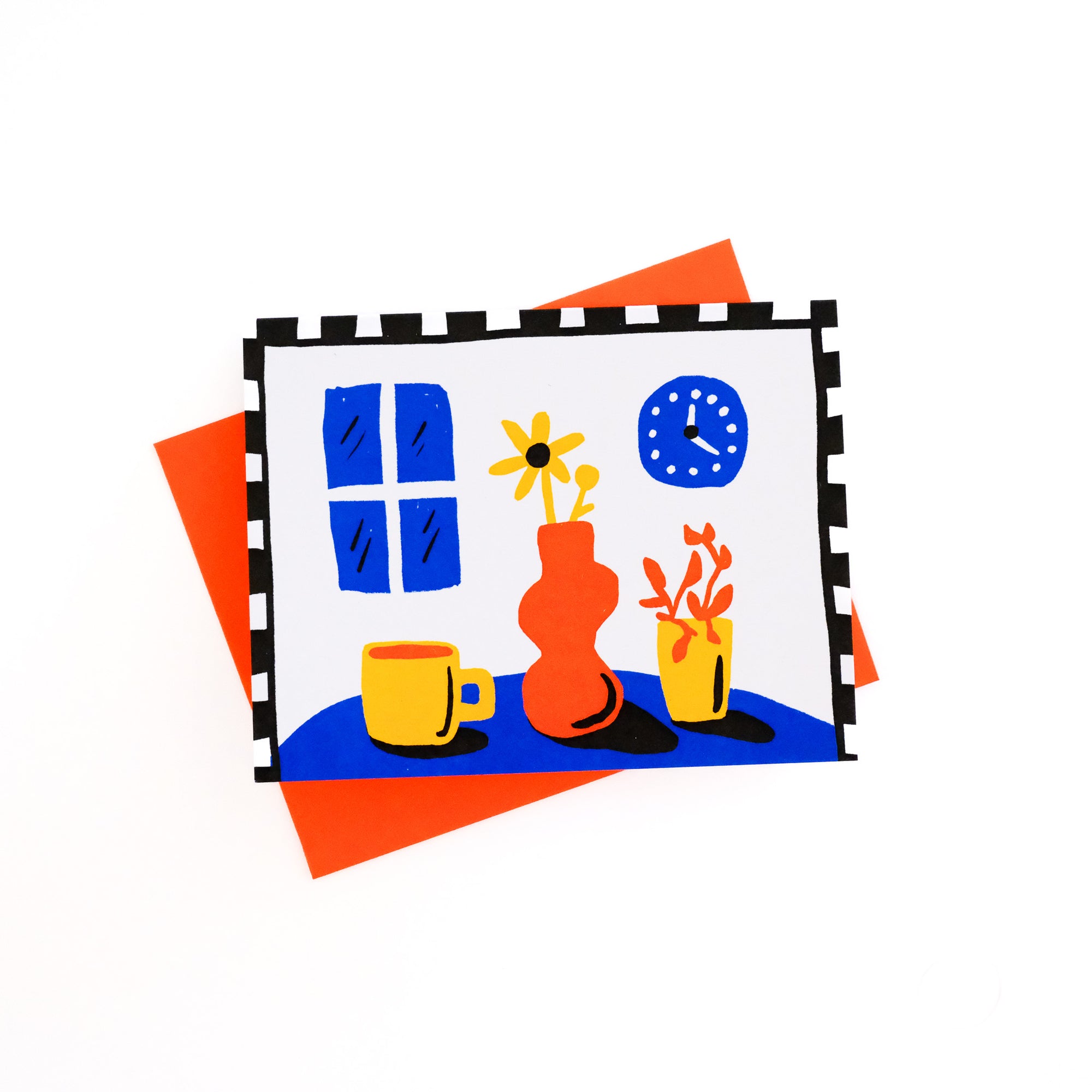 primary still life greeting card