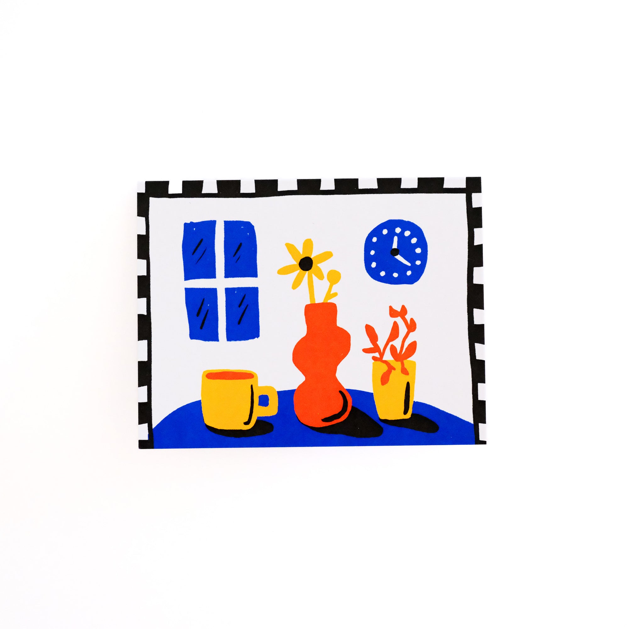 primary still life greeting card
