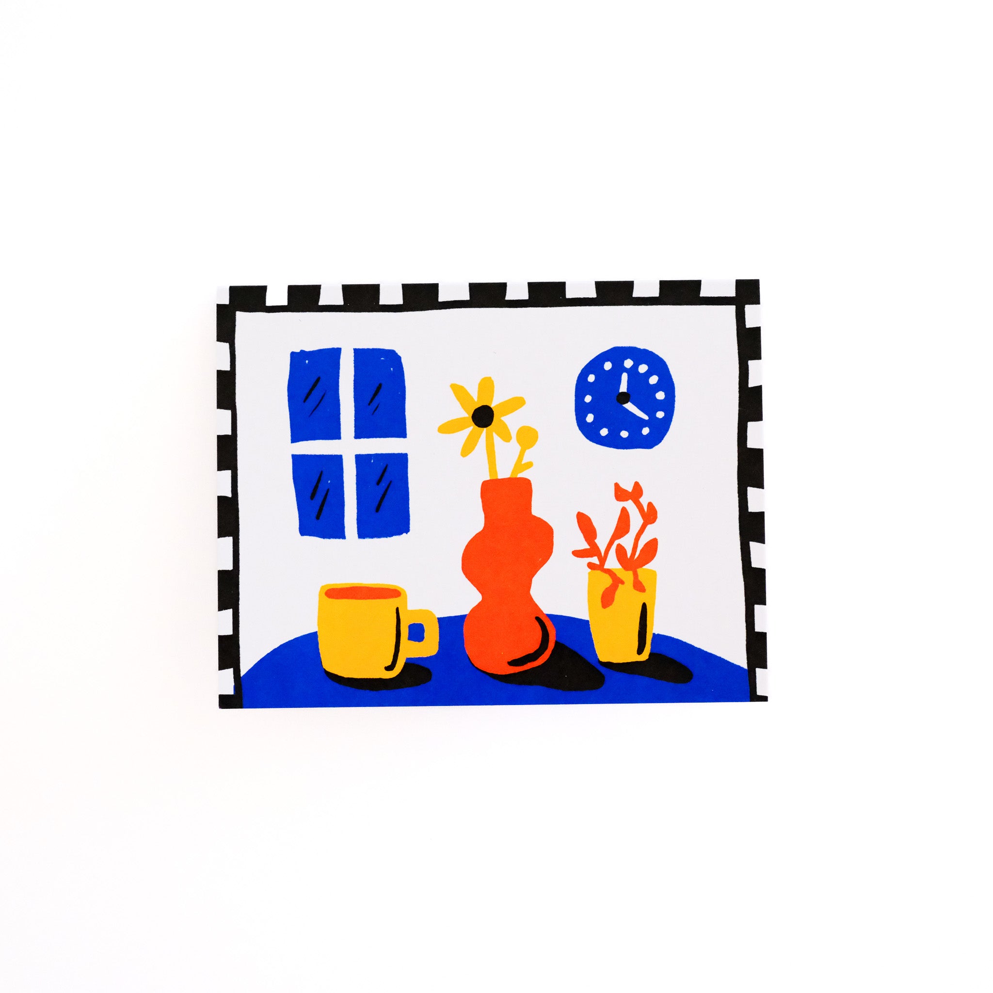 primary still life greeting card
