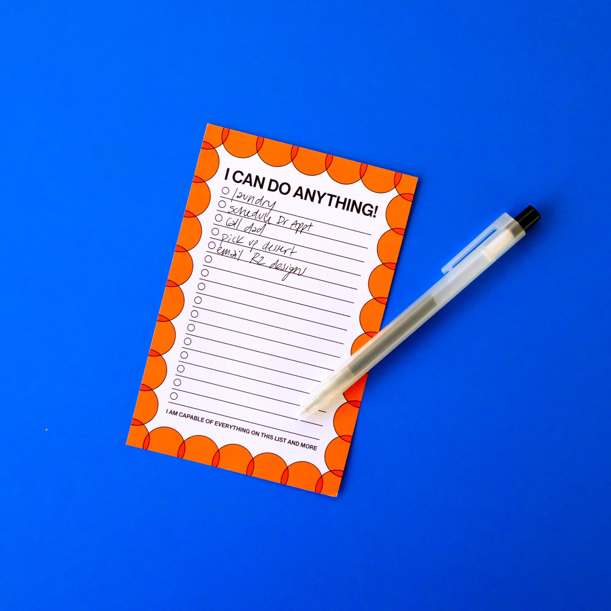 I can do anything - list notepad