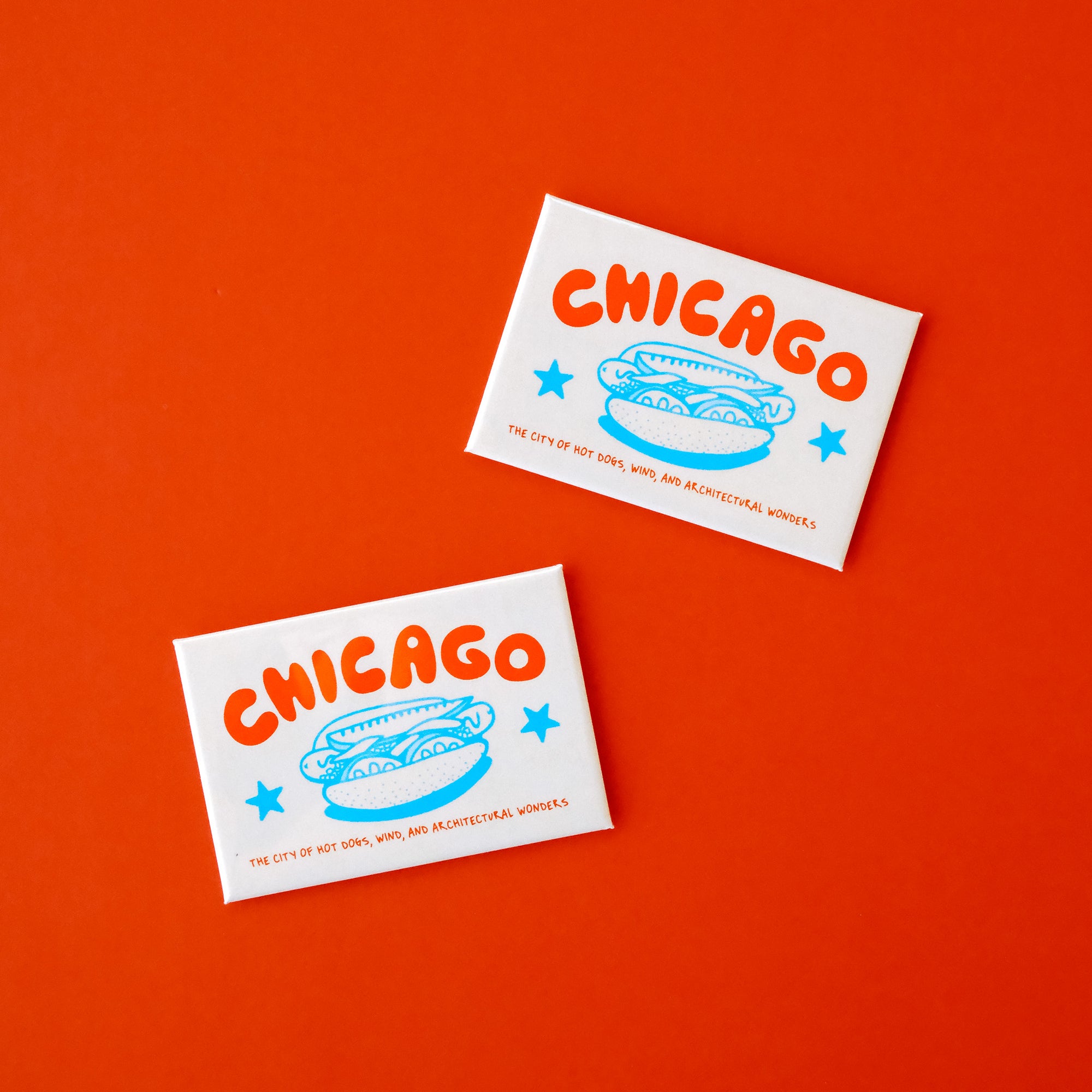 Chicago hot dog magnet
