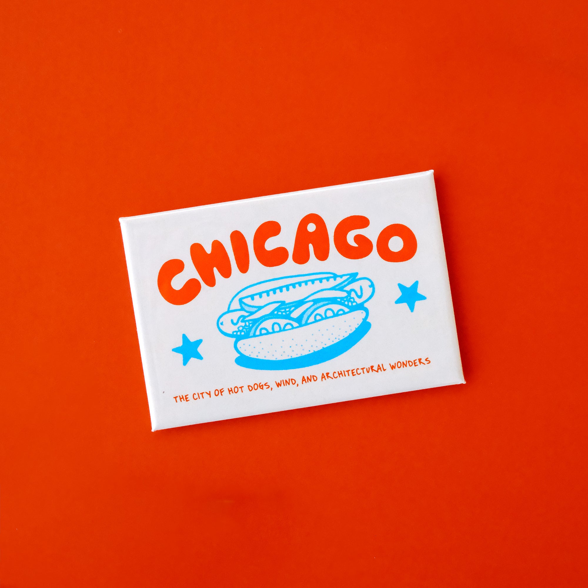 Chicago hot dog magnet