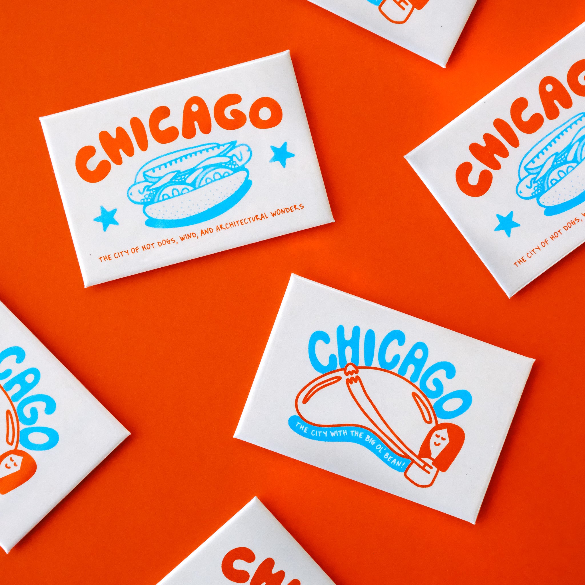 Chicago bean magnet