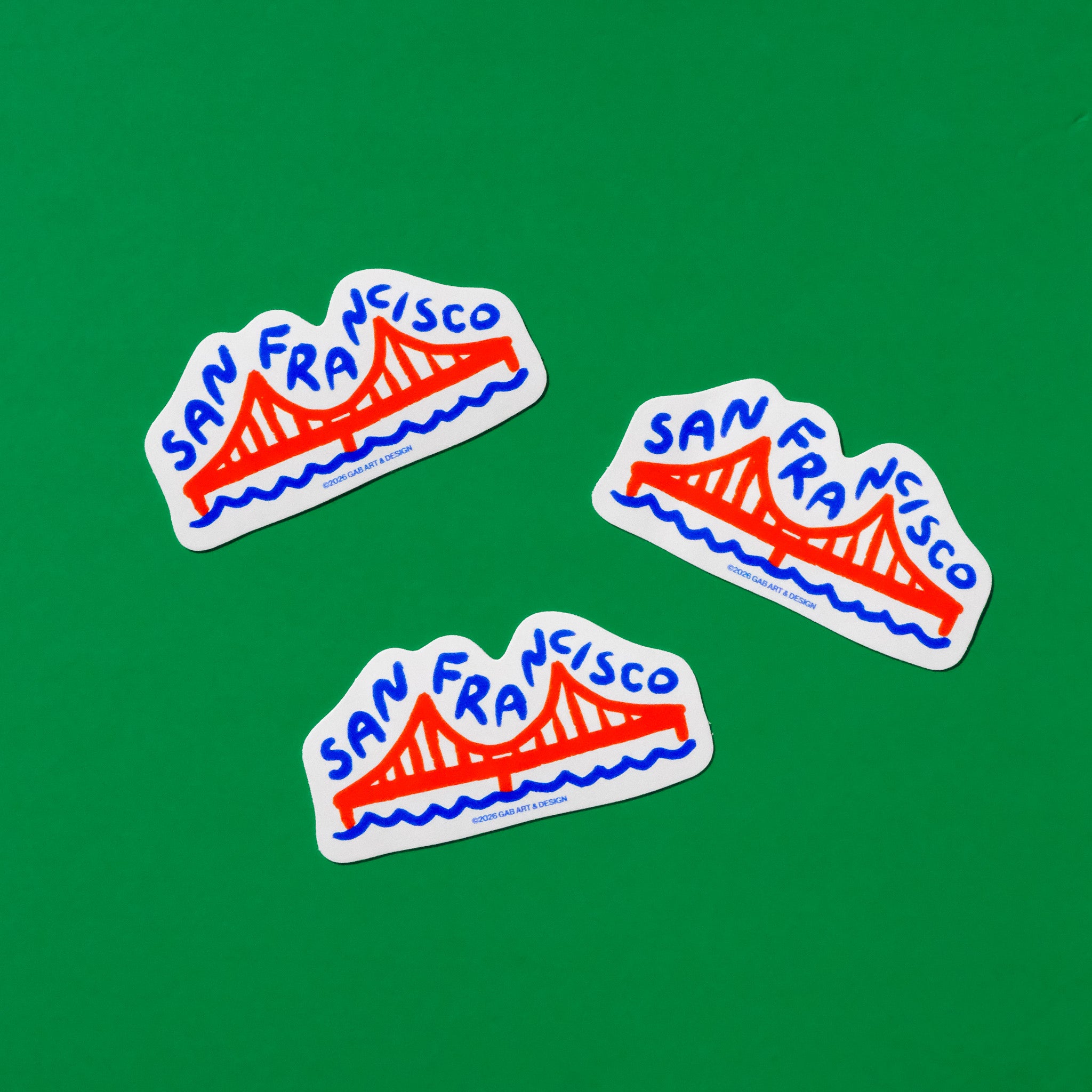 san francisco golden gate bridge sticker