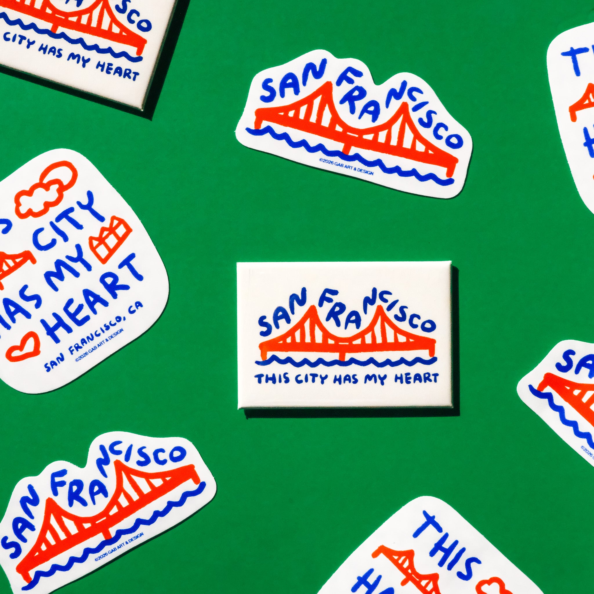 this city has my heart / san francisco sticker