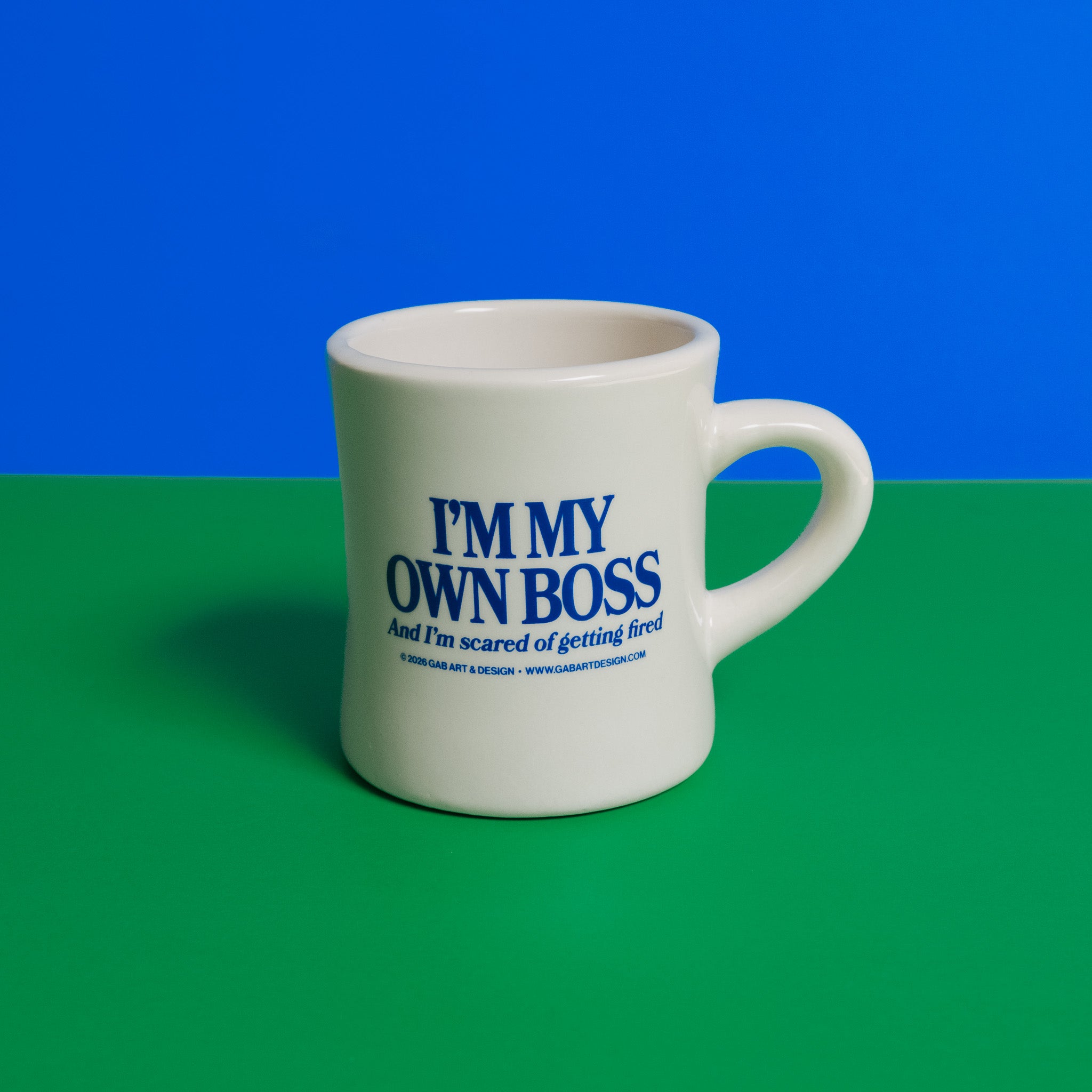 I'm my own boss - diner mug