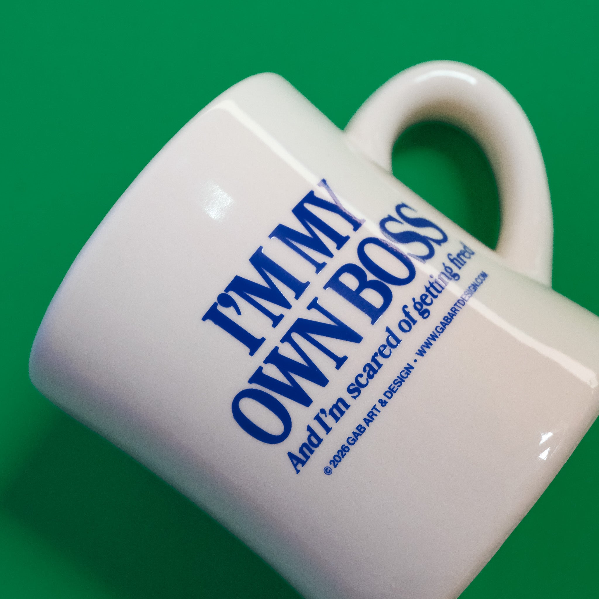 I'm my own boss - diner mug