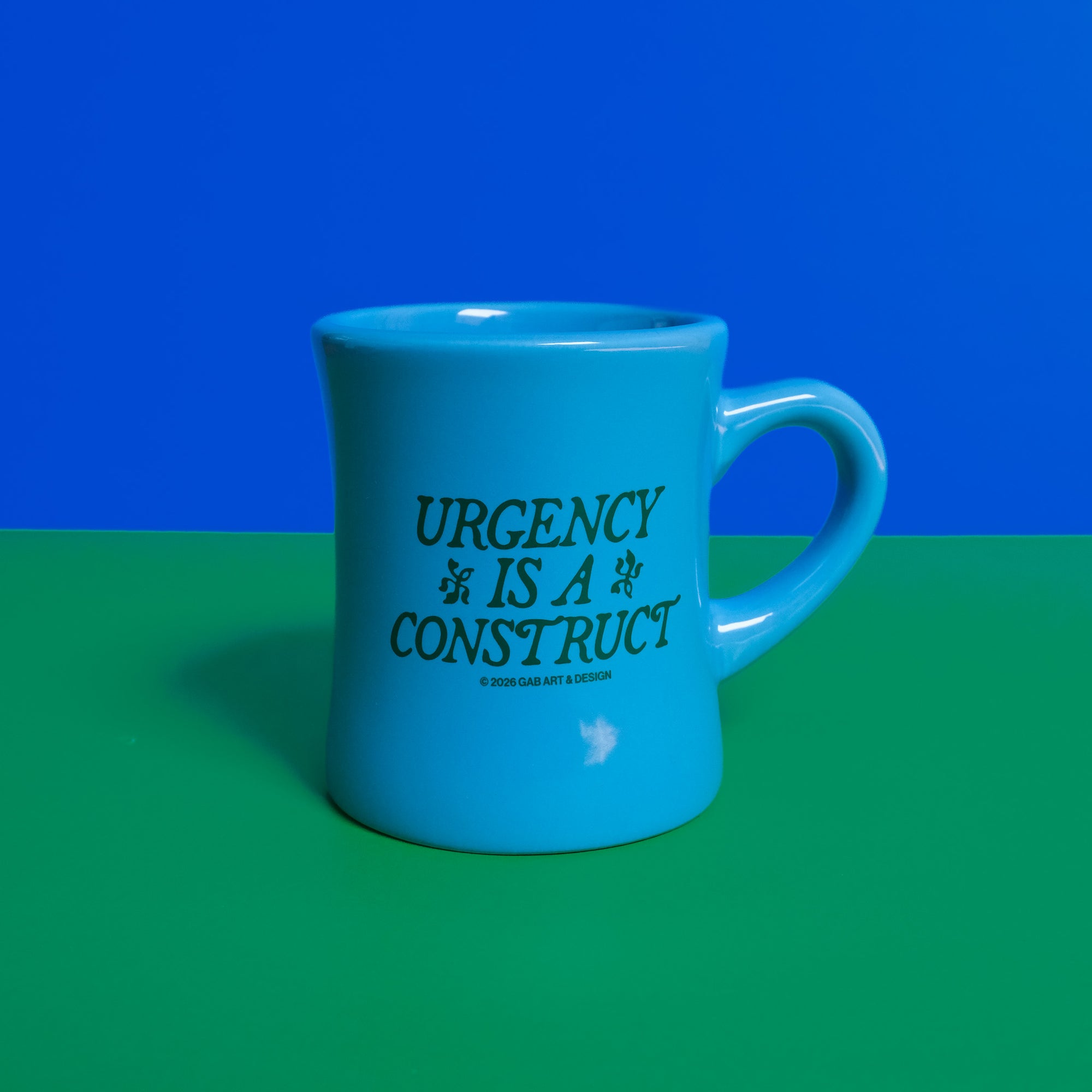 urgency is a construct - diner mug