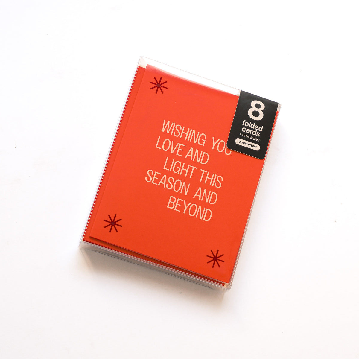 love and light - 8-pack holiday greeting card set