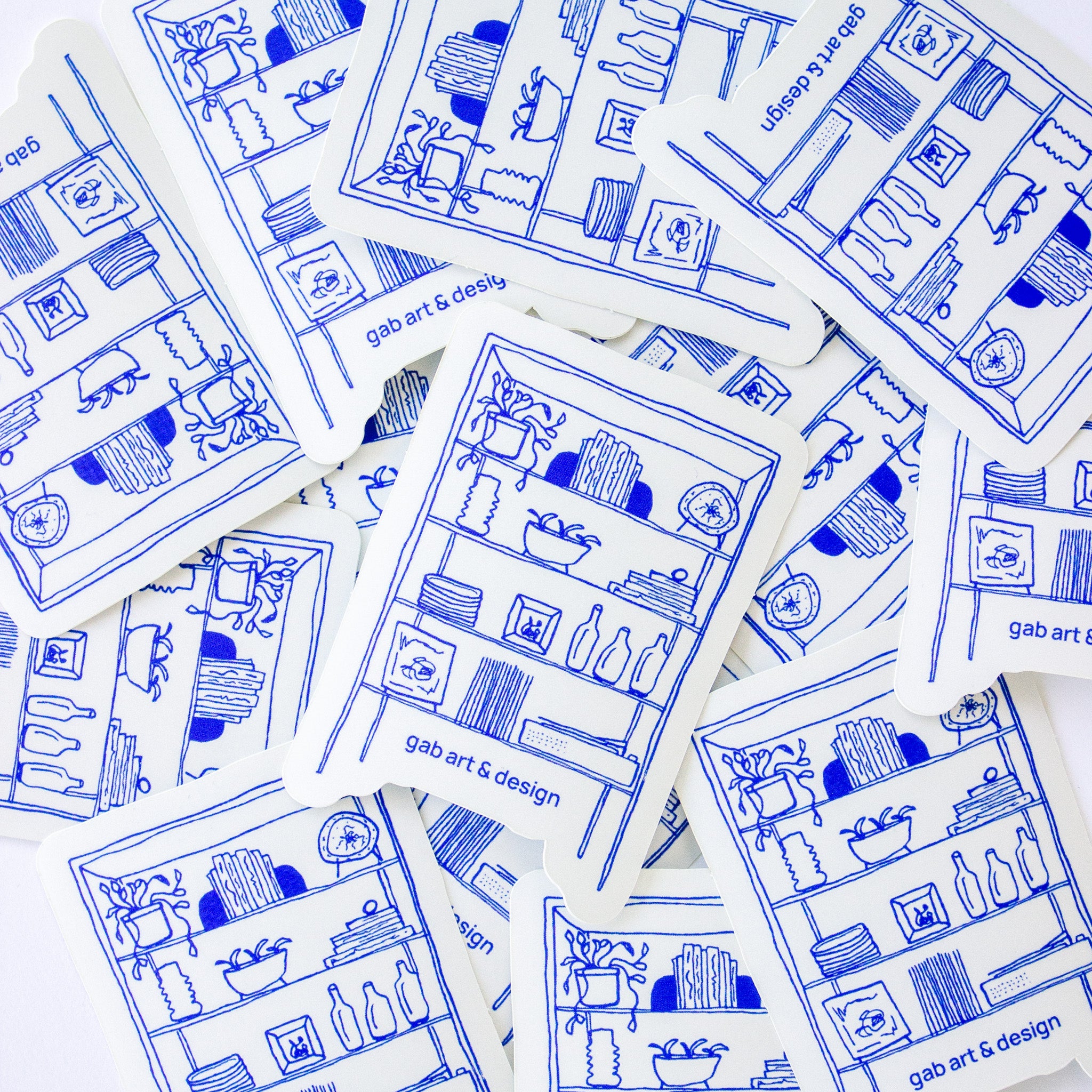 shelf sketch sticker