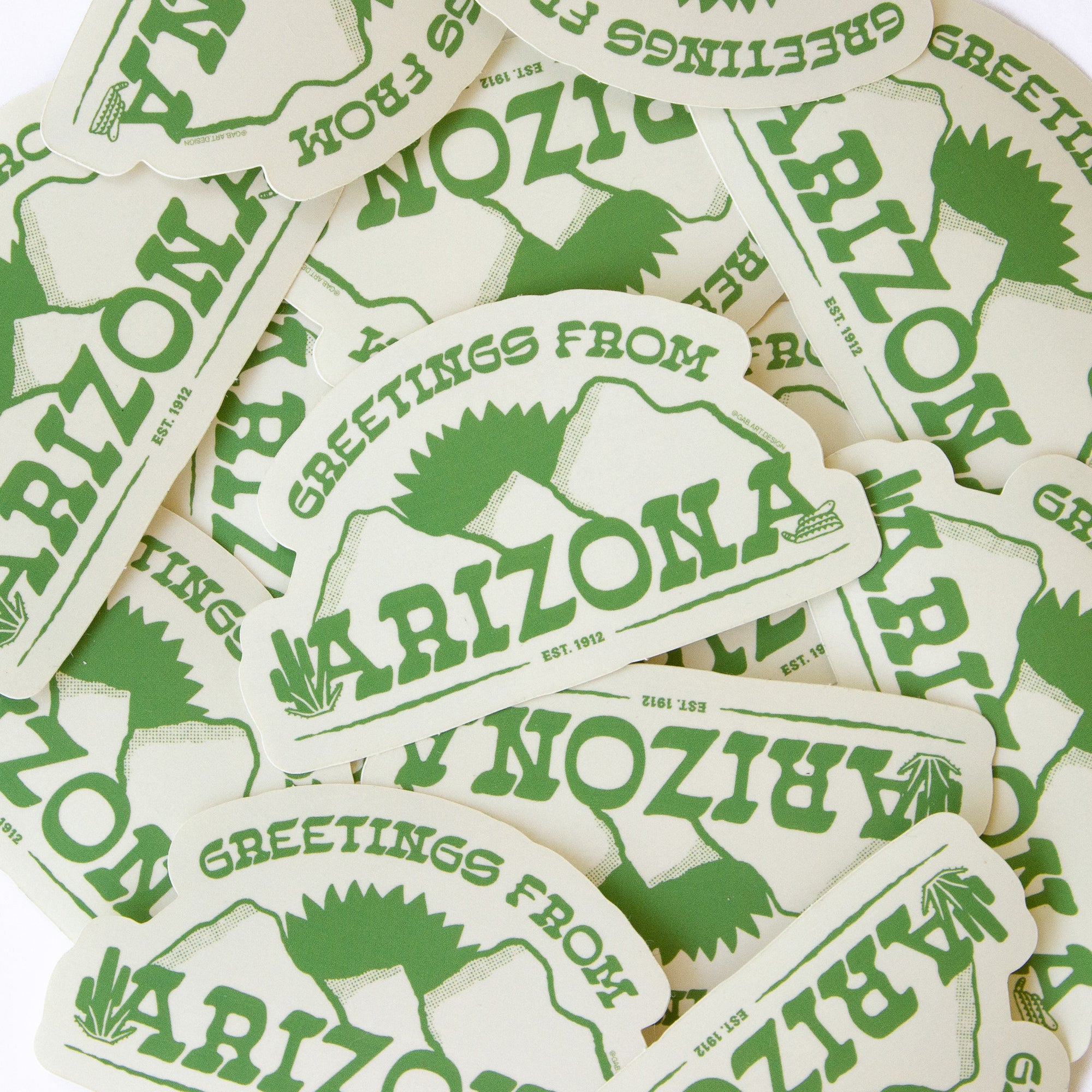 greetings from arizona sticker