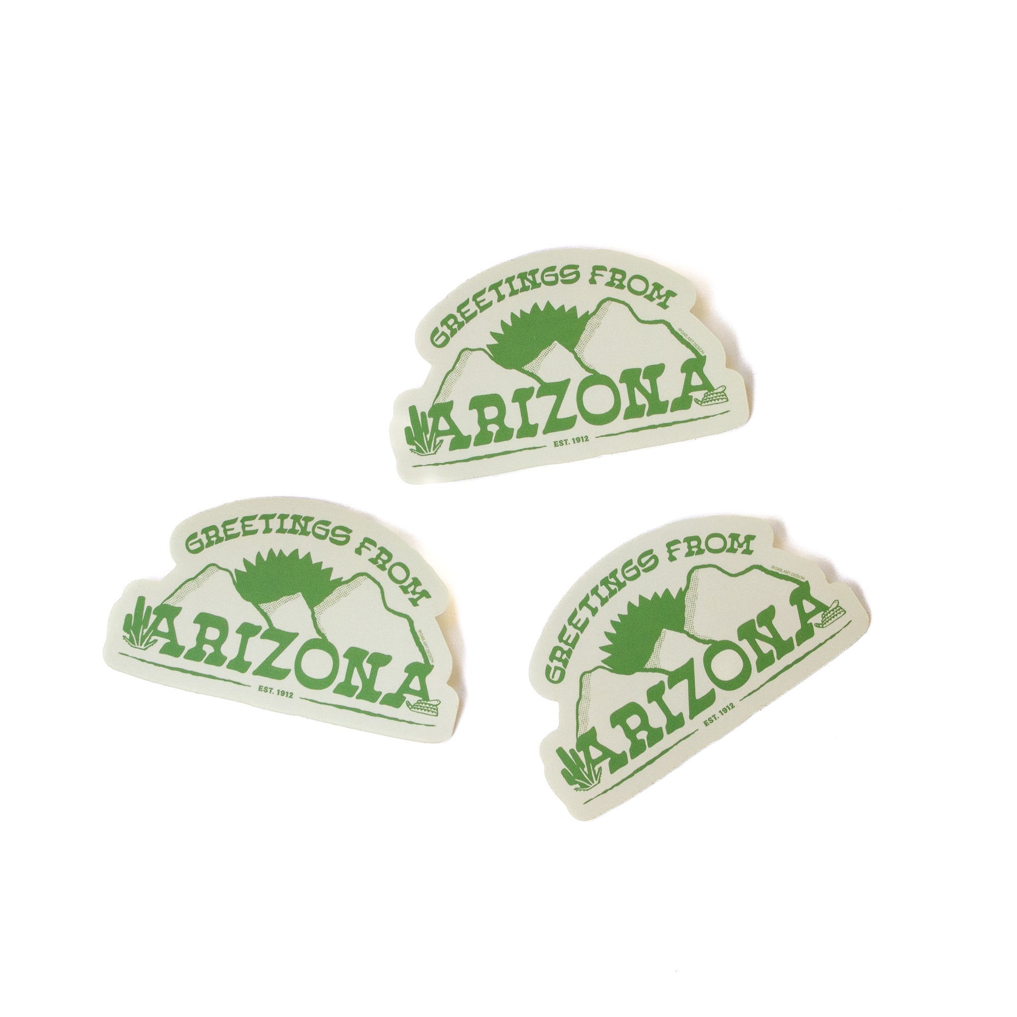 greetings from arizona sticker