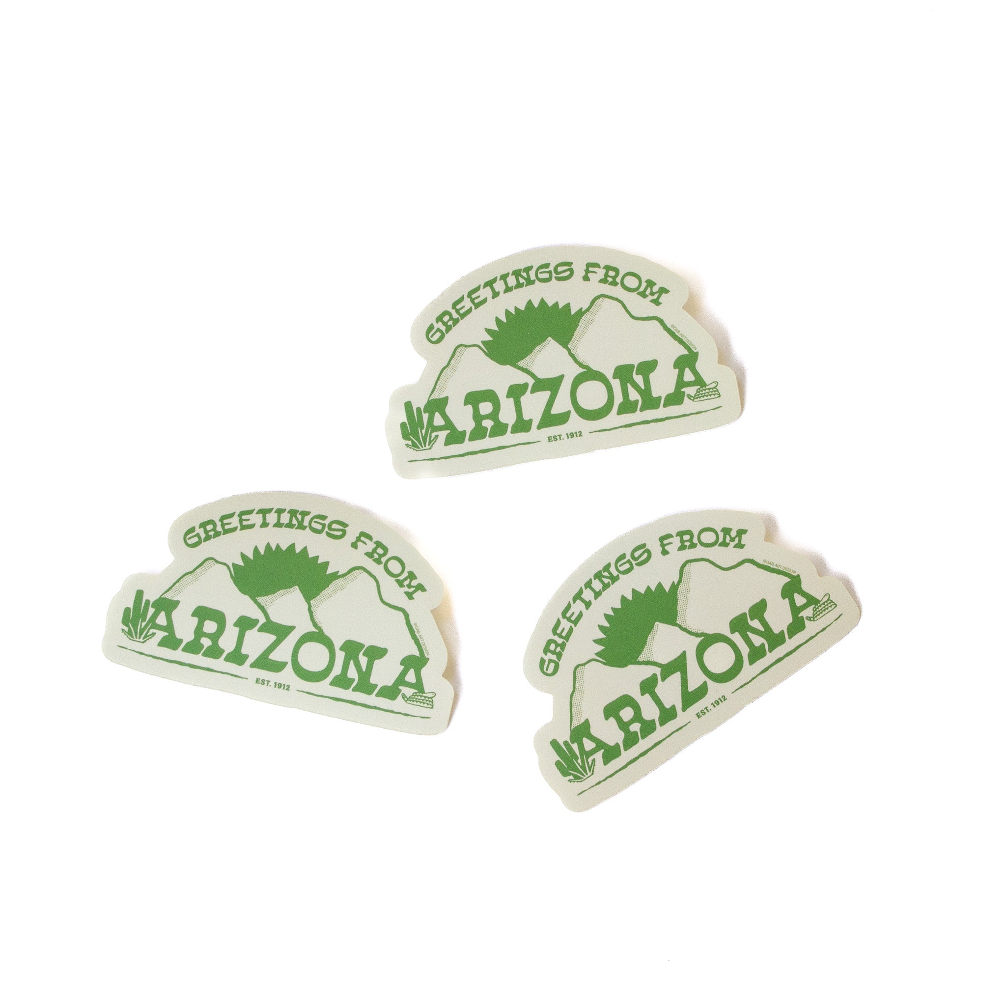 greetings from arizona sticker