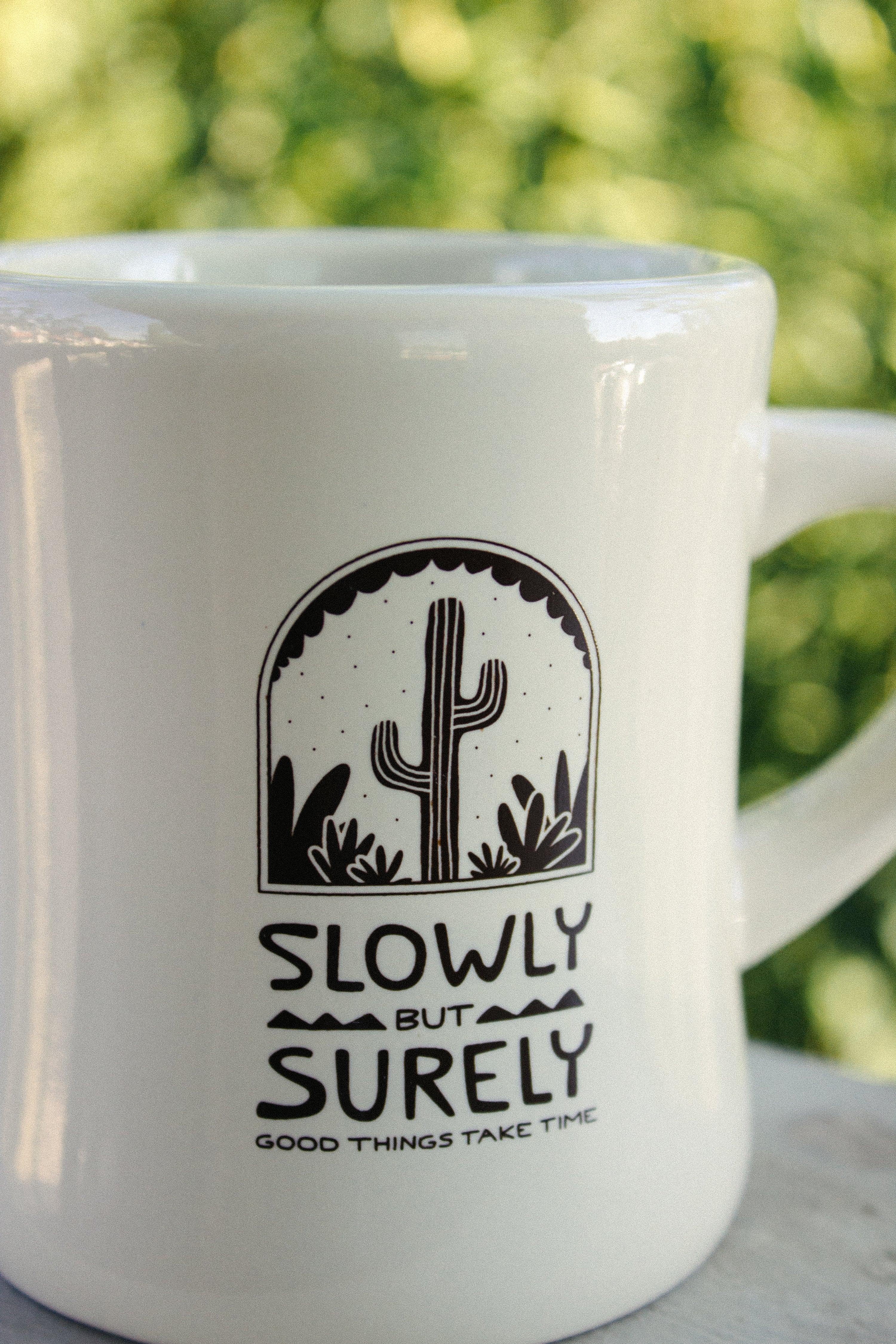 slowly but surely - diner mug