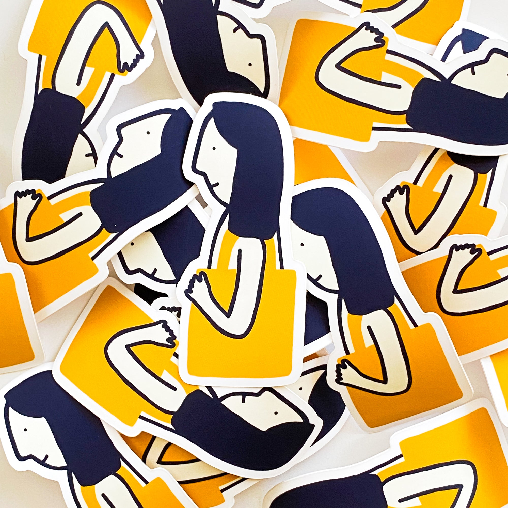 bag lady sticker