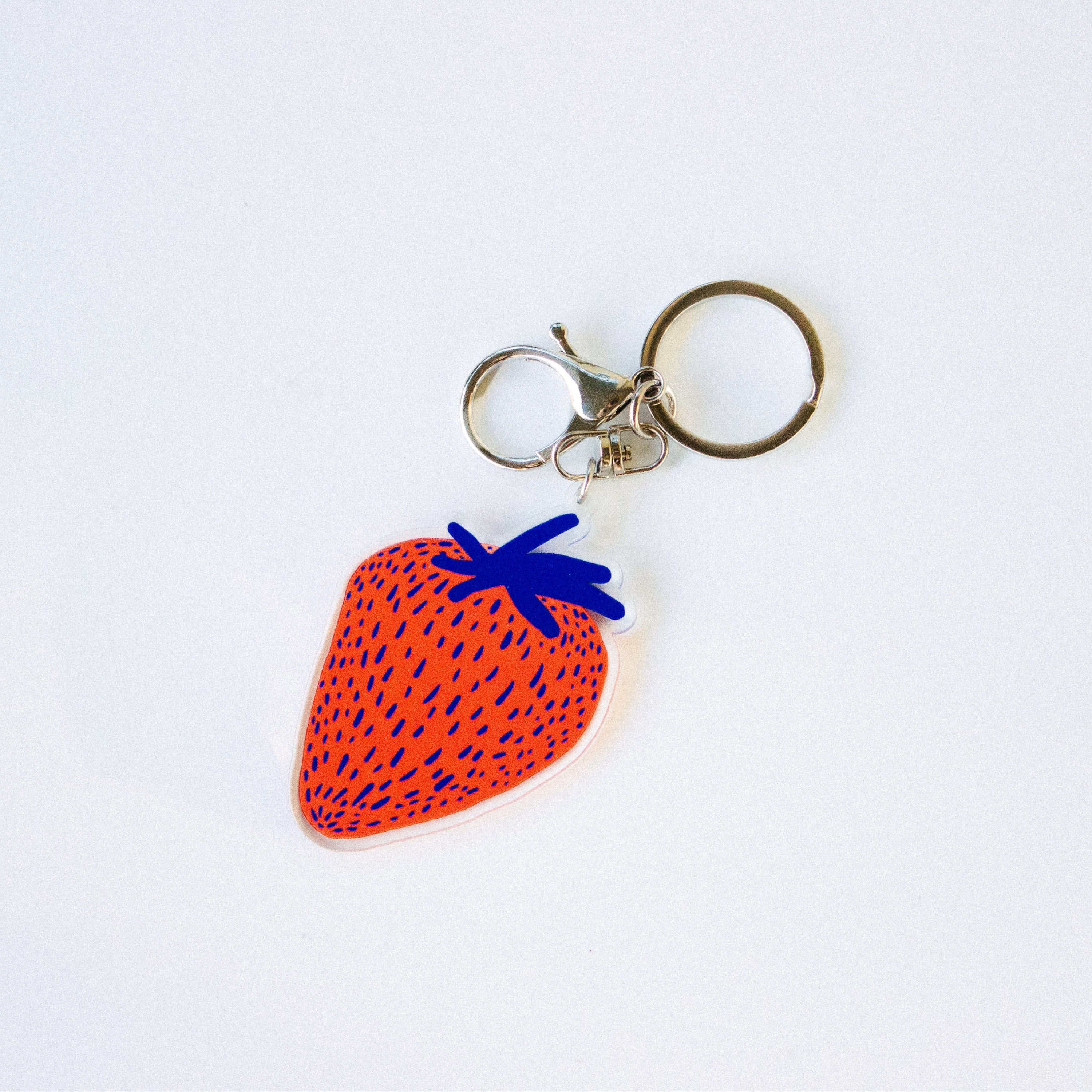 strawberry keychain