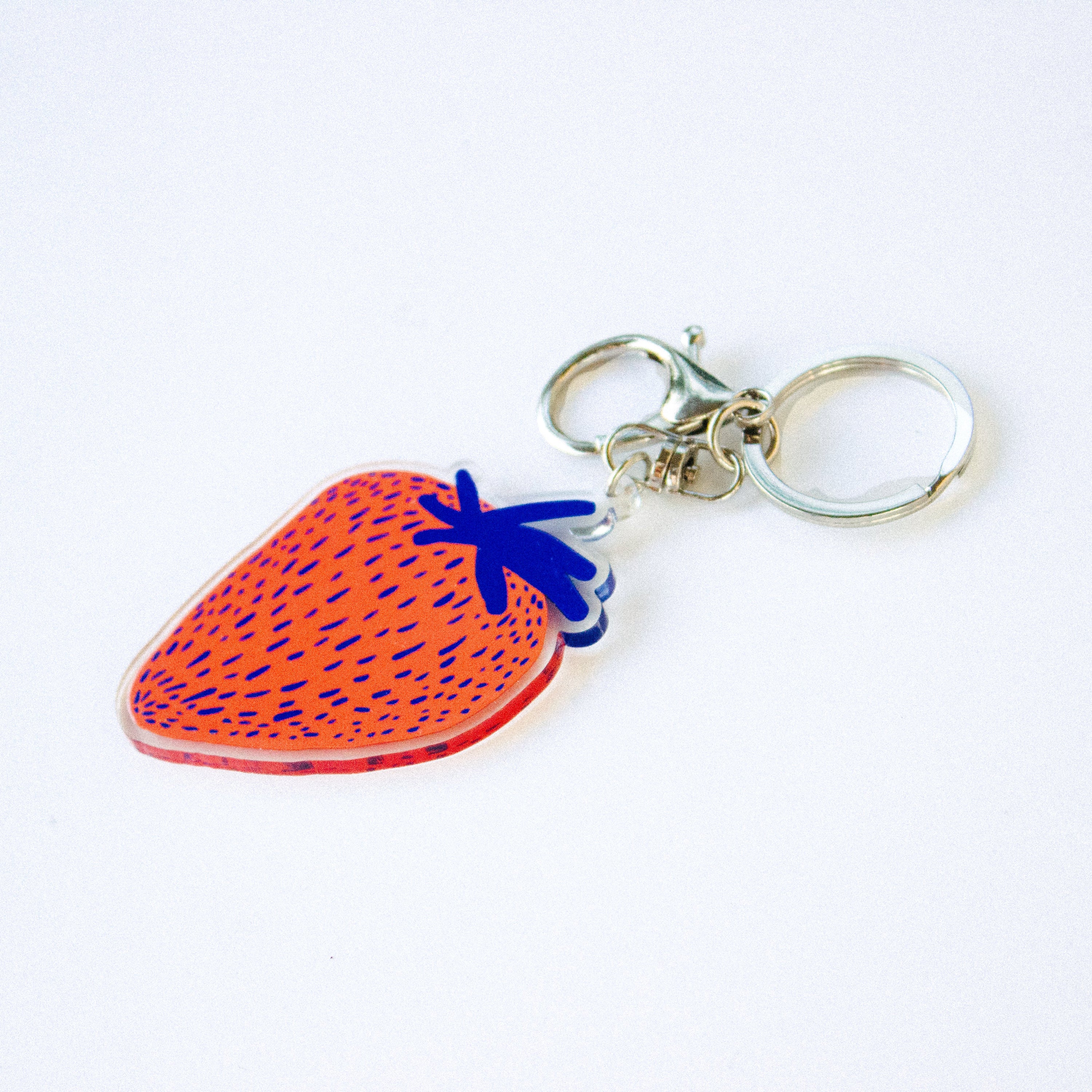 strawberry keychain