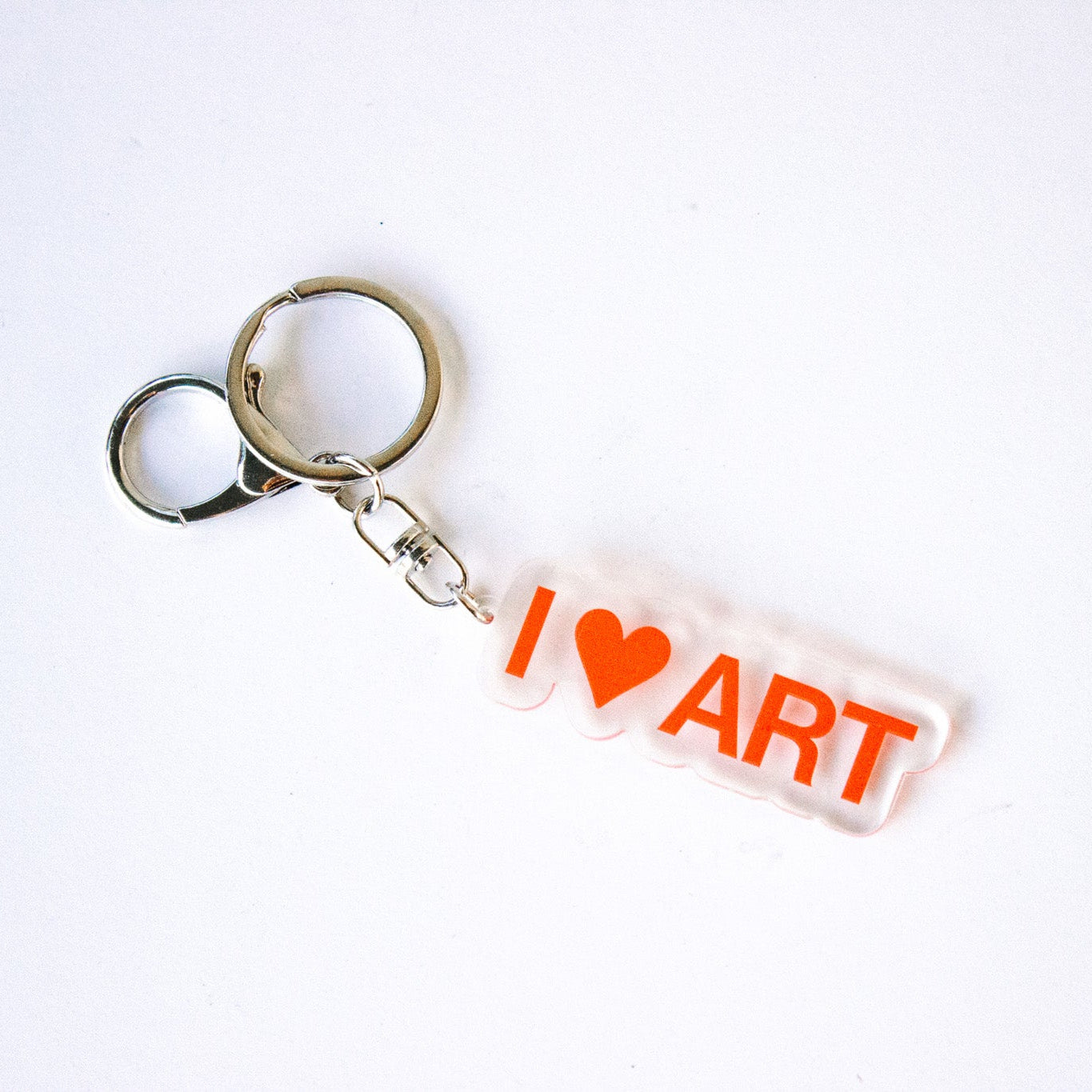 I <3 ART keychain