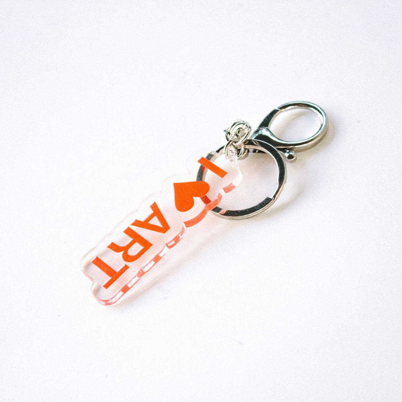 I <3 ART keychain