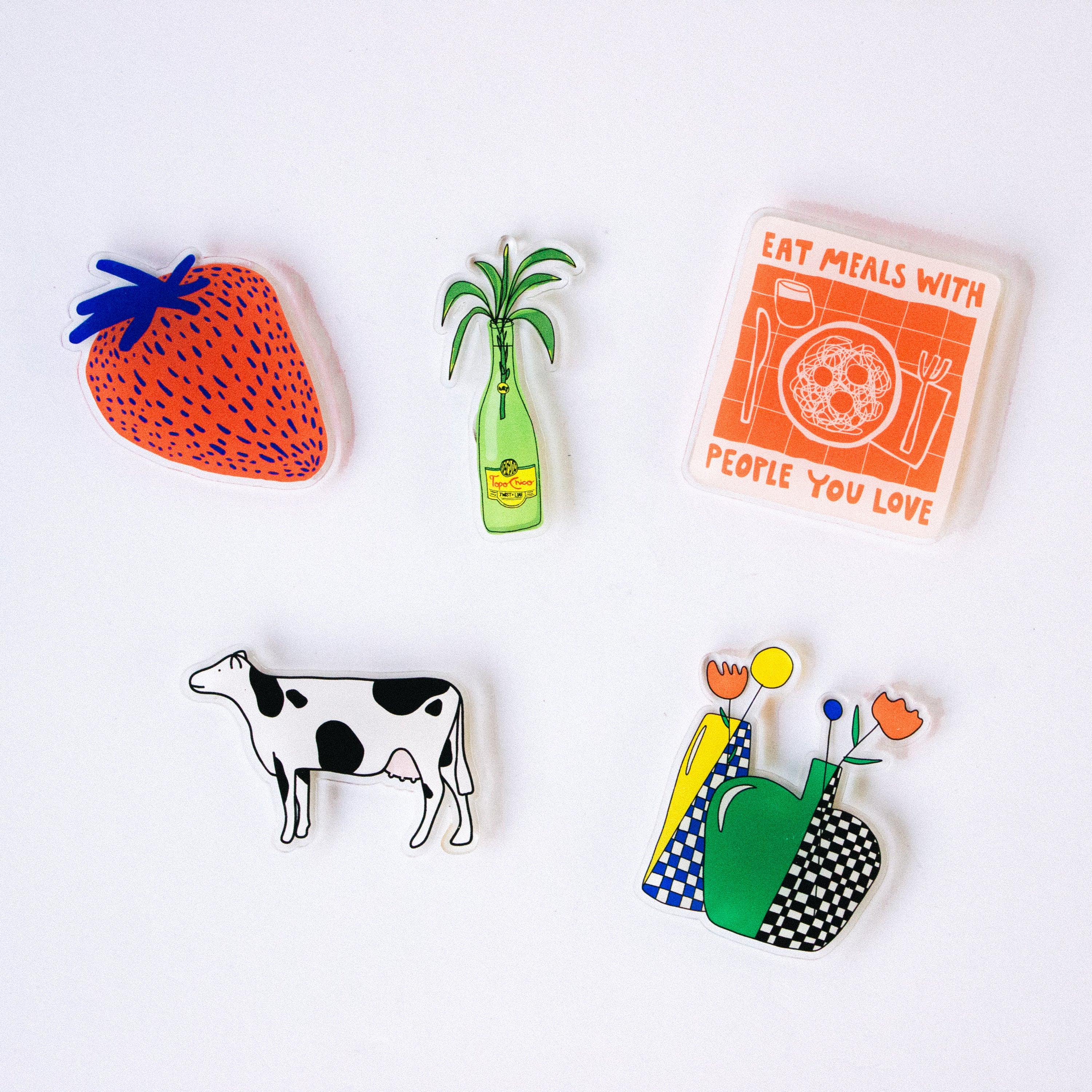 flowers in vases magnet