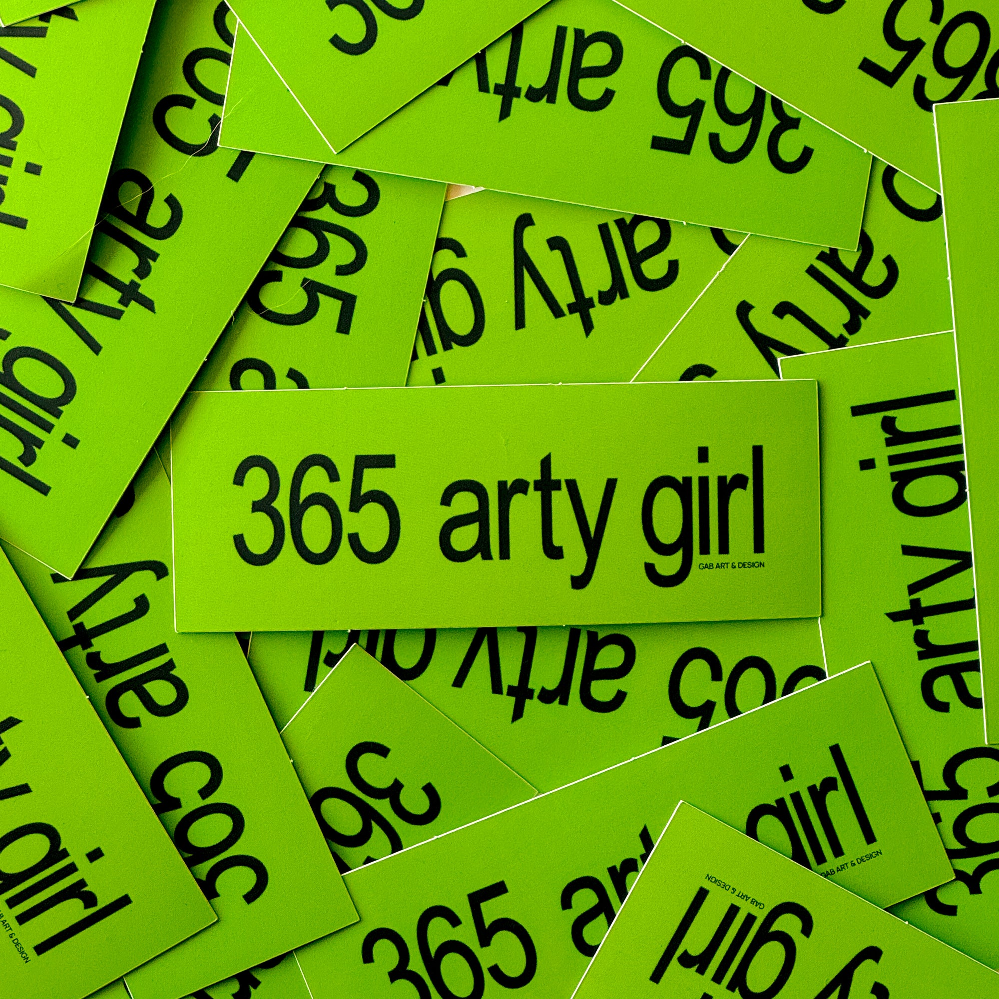 365 arty girl (brat) sticker