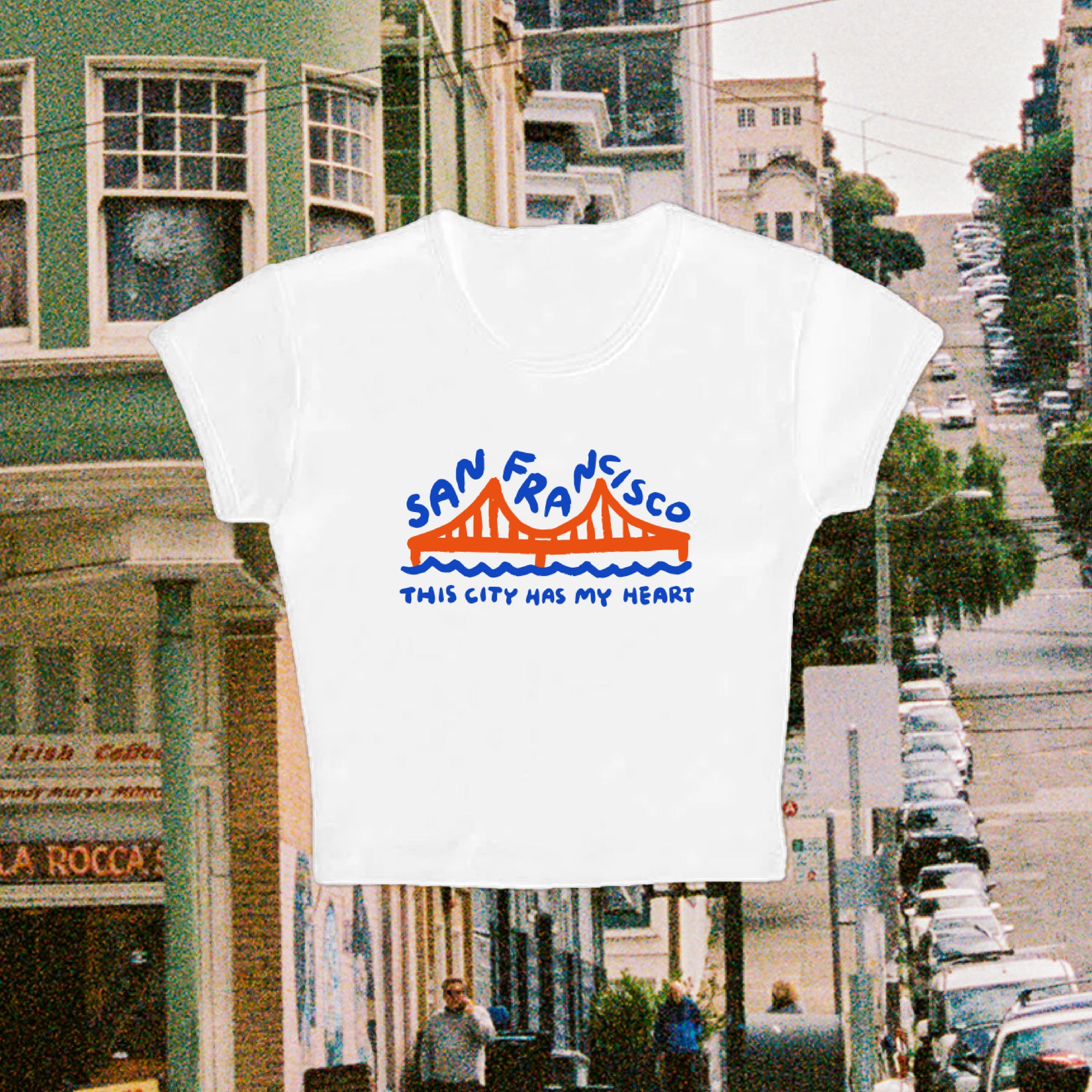 san francisco / this city has my heart - baby tee